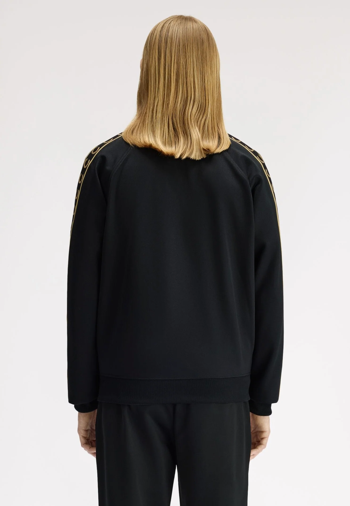Contrast Tape Black/Champagne - Track Jacket - Image 8
