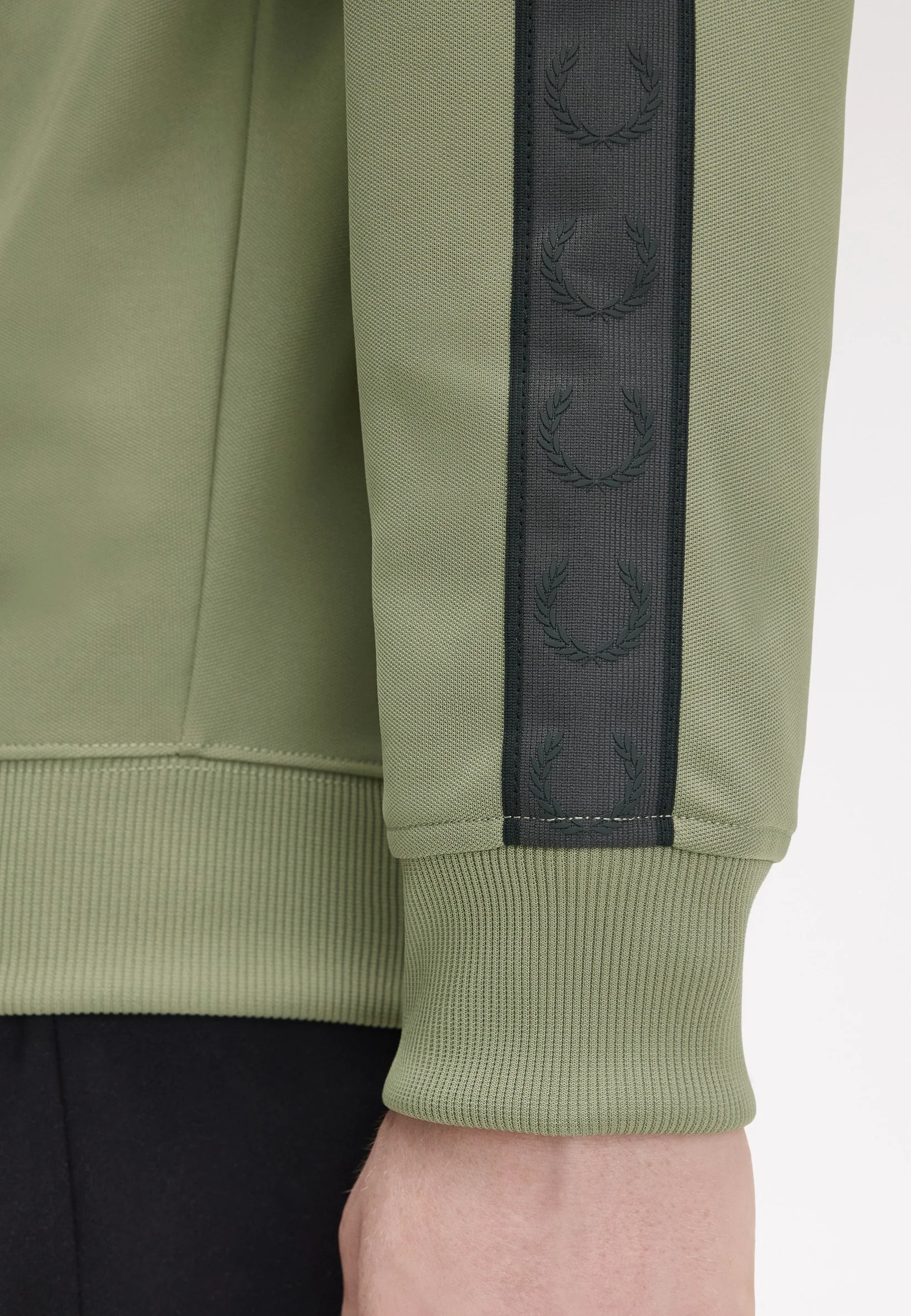 Contrast Tape Olive/Anchor Grey - Track Jacket - Image 5