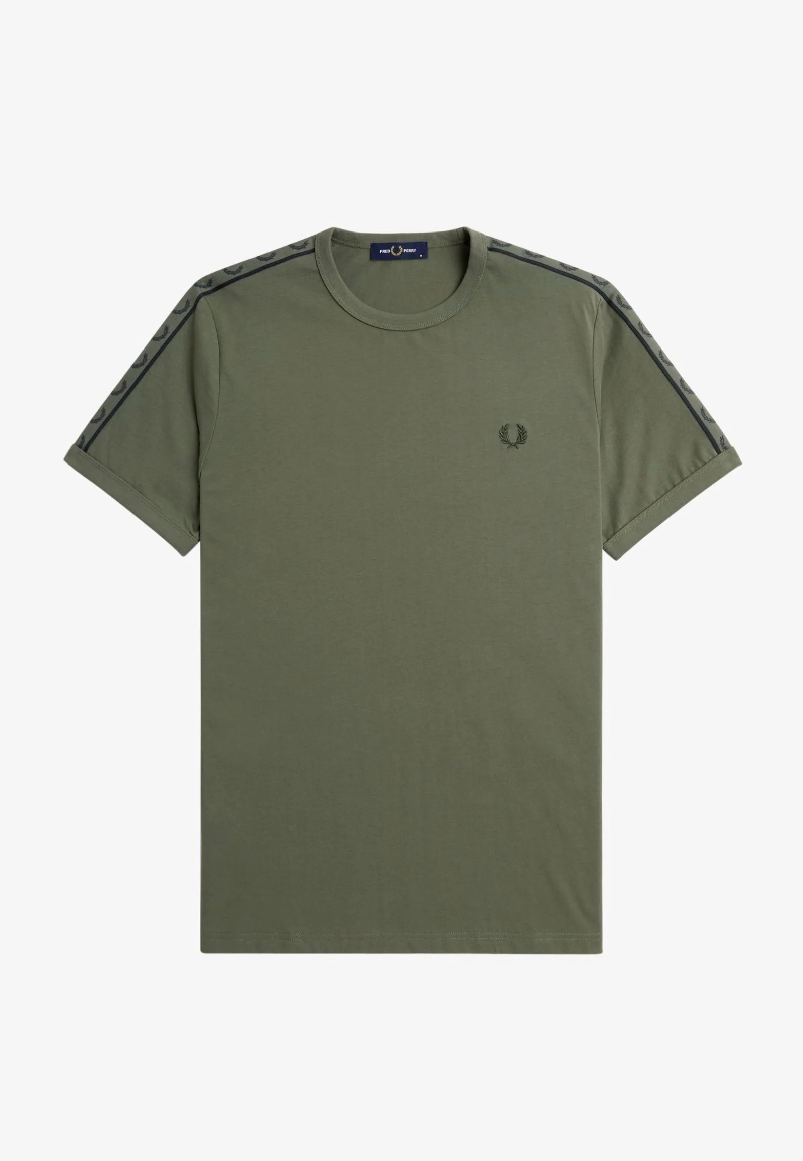 Contrast Tape Ringer Laurel Wreath Green/Night Green - T-Shirt - Image 5