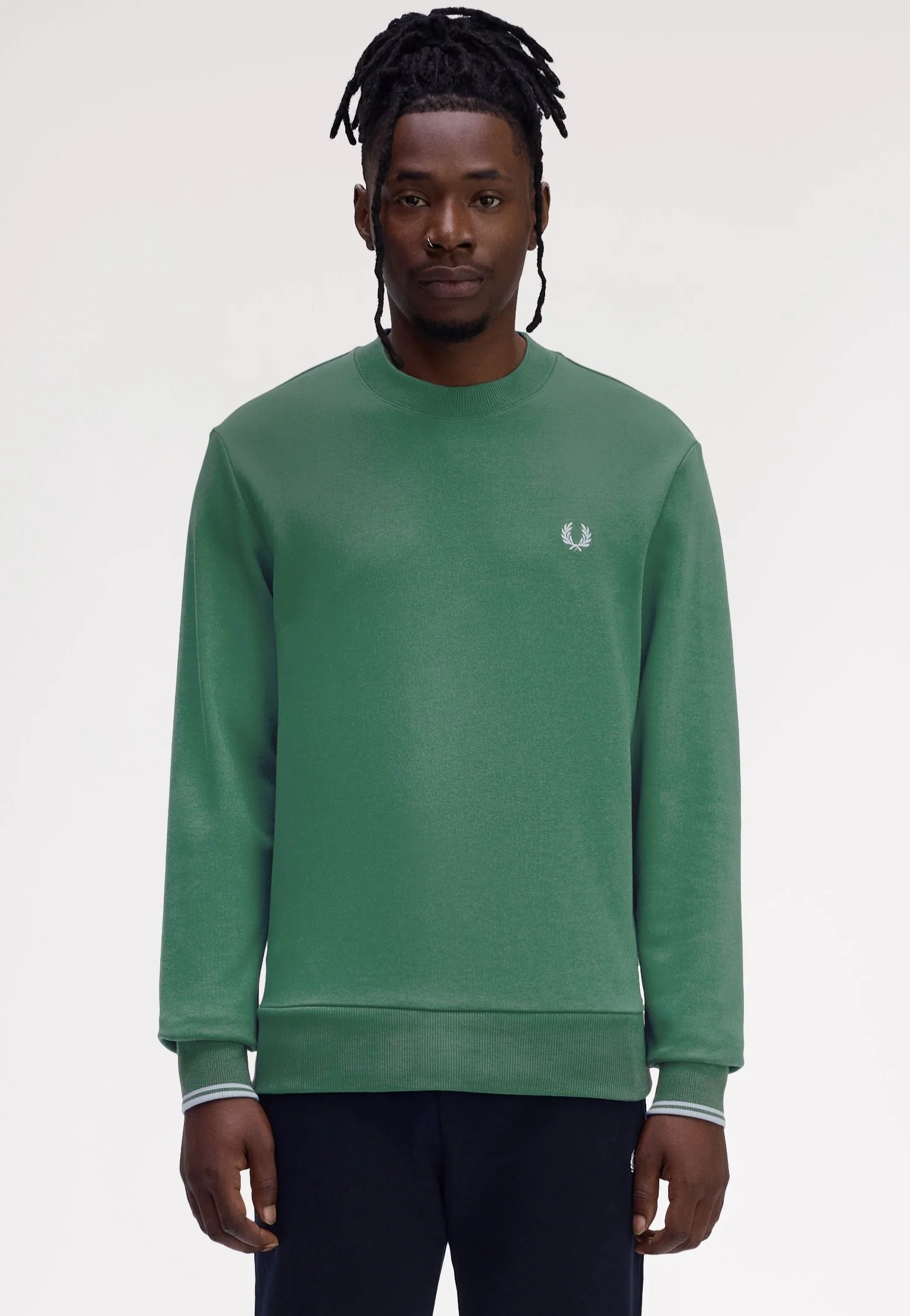 Crew Neck Sport Green/Trackblue - Sweater - Image 6