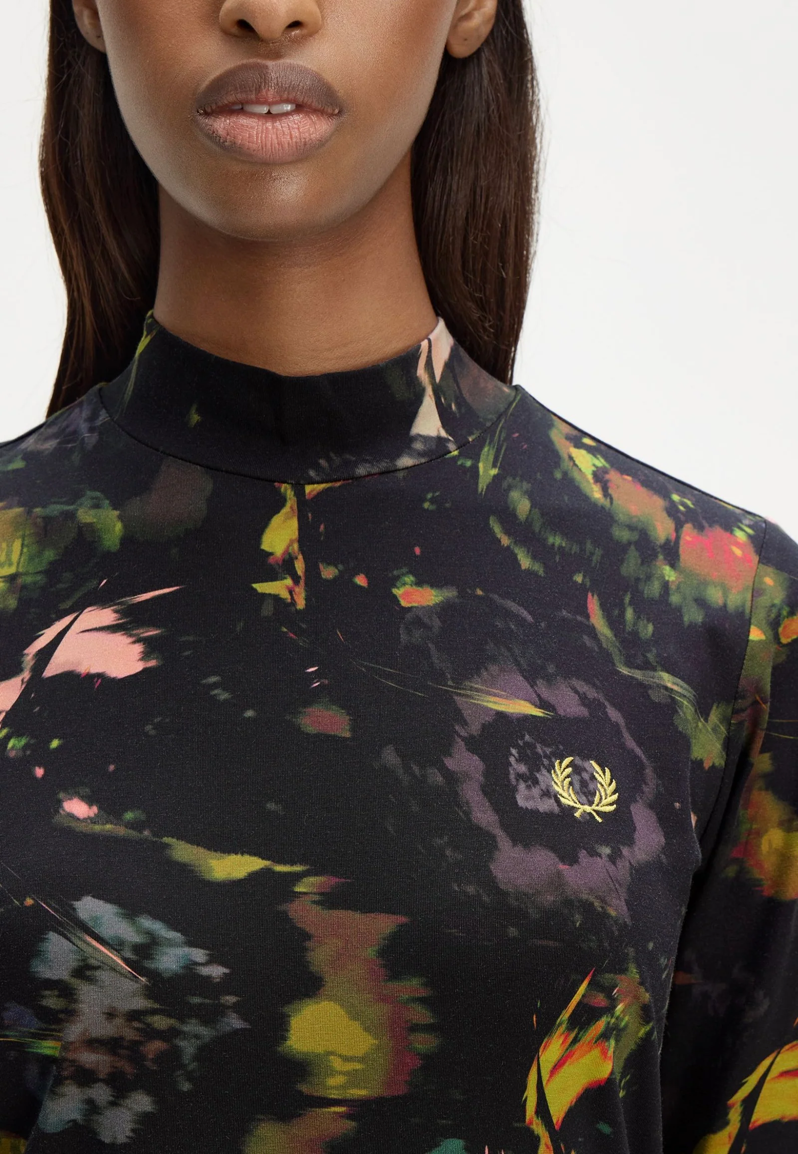 Floral Print Black - Dress - Image 5