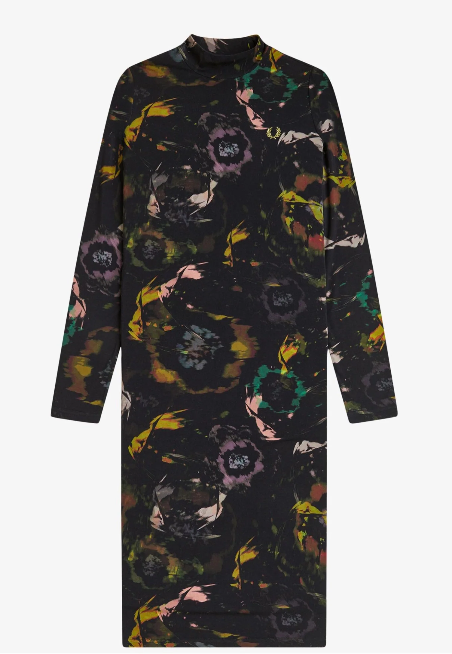 Floral Print Black - Dress - Image 7