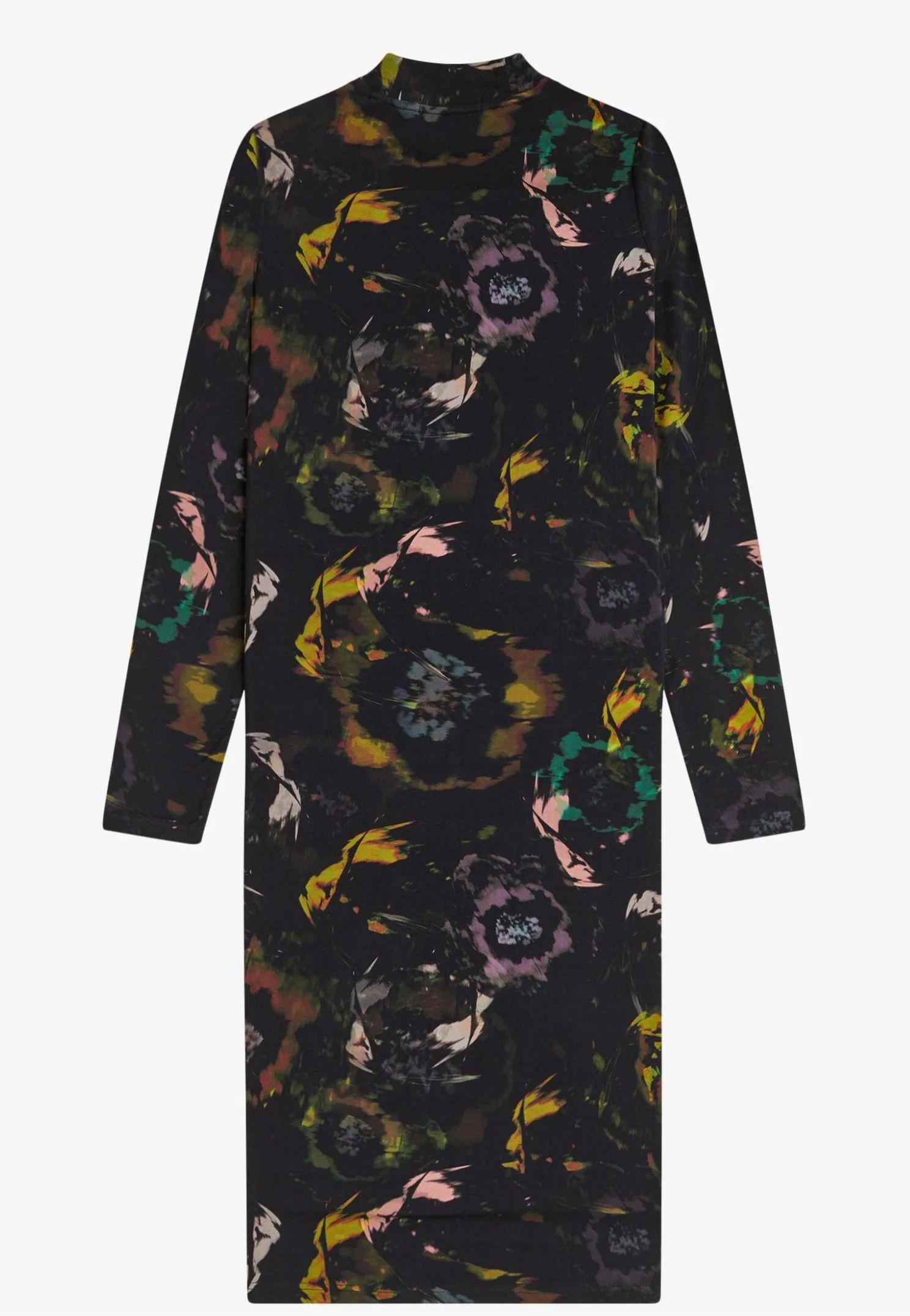 Floral Print Black - Dress - Image 8