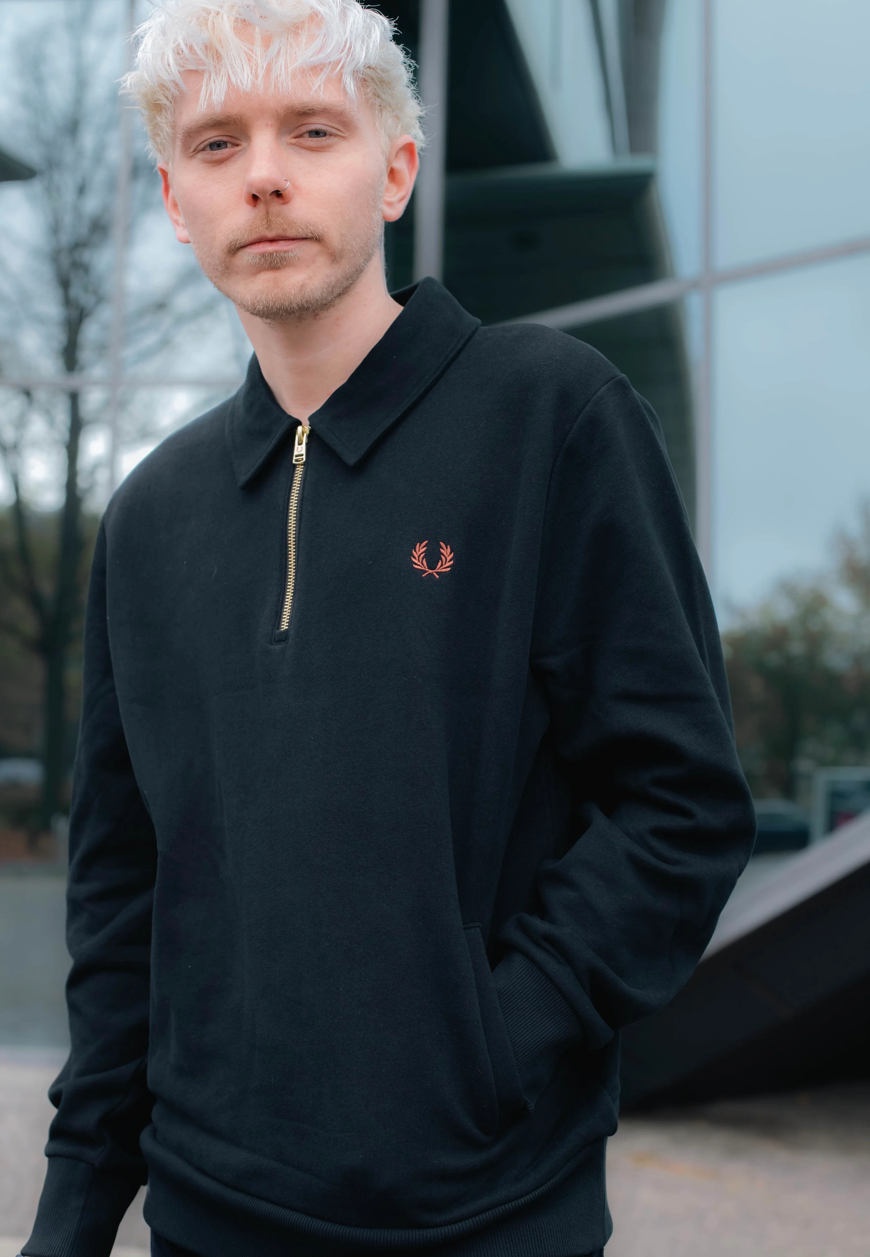 Half Zip Black - Sweater - Image 2