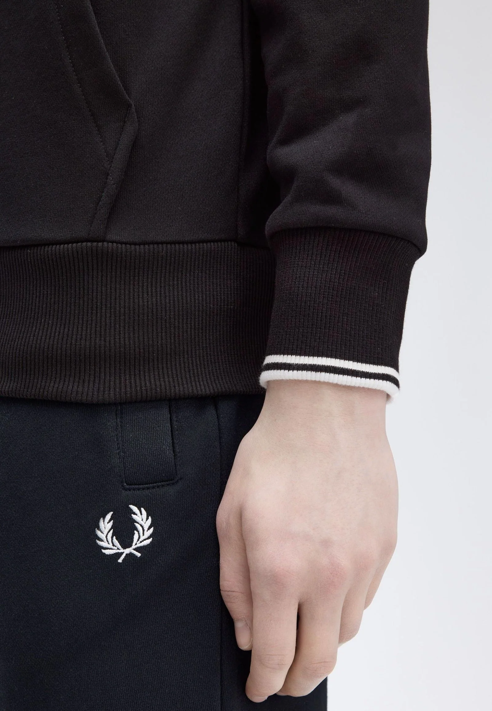 Hooded Zip Through Black - Zipper - Image 4
