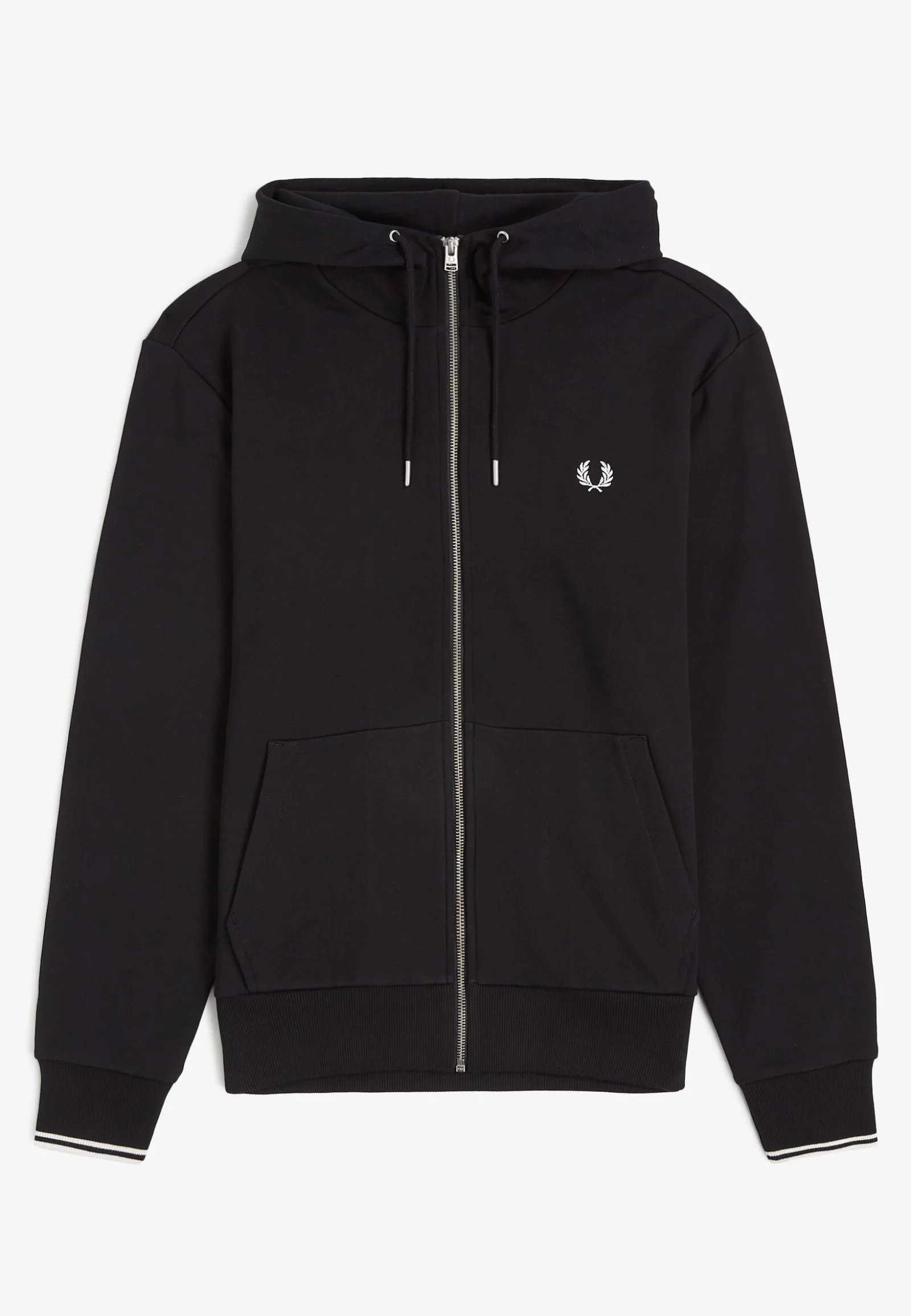 Hooded Zip Through Black - Zipper - Image 7