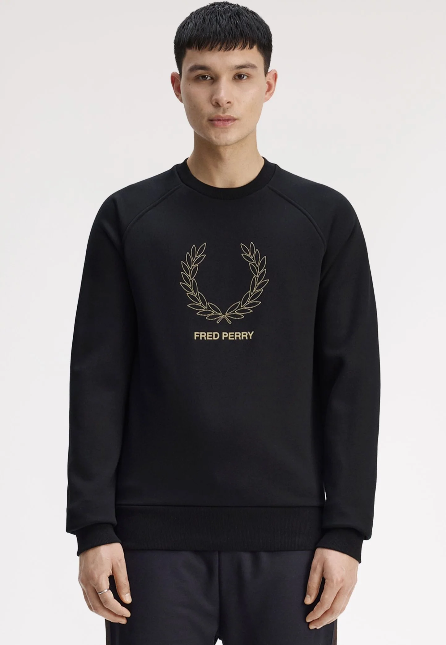 Outline Laurel Wreath Black - Sweater - Image 5