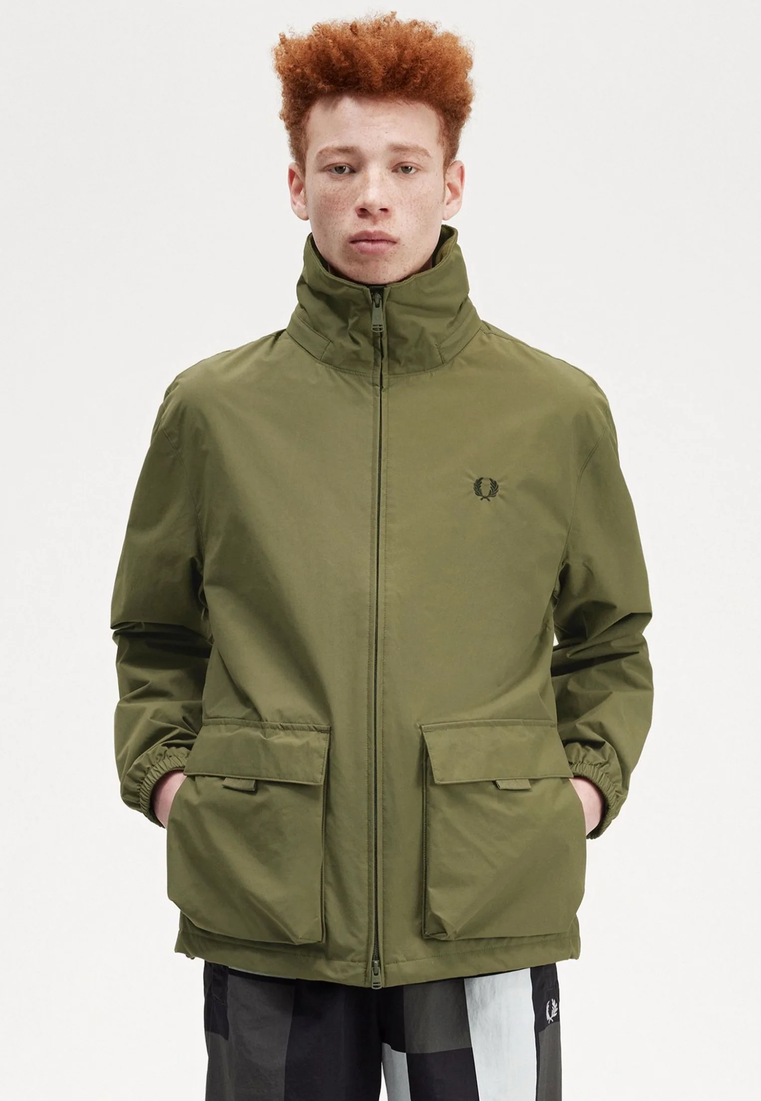 Patch Pocket Zip Through Uniform Green - Jacket - Image 3