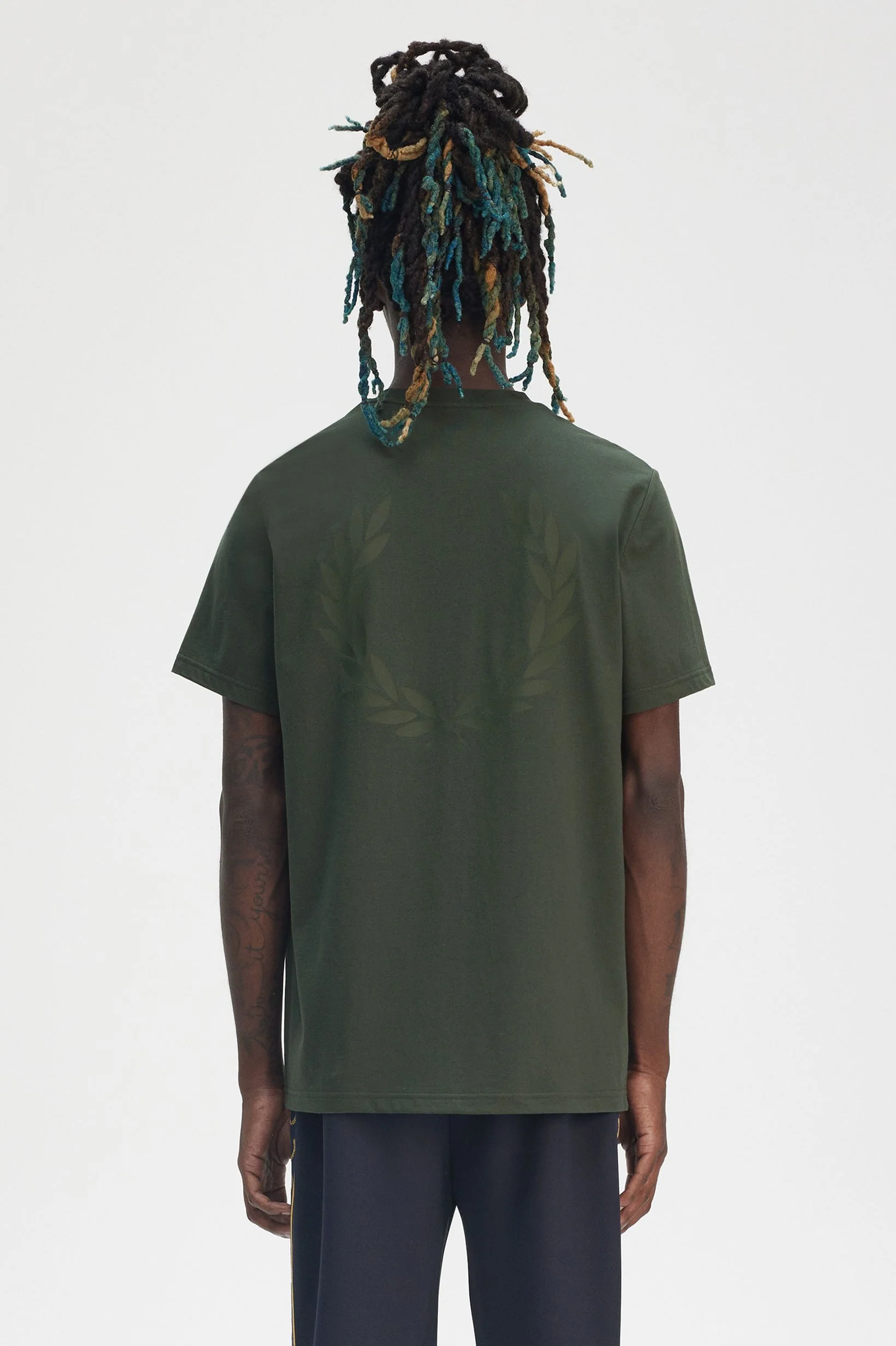 Rear Powder Laurel Graphic Court Green - T-Shirt - Image 4