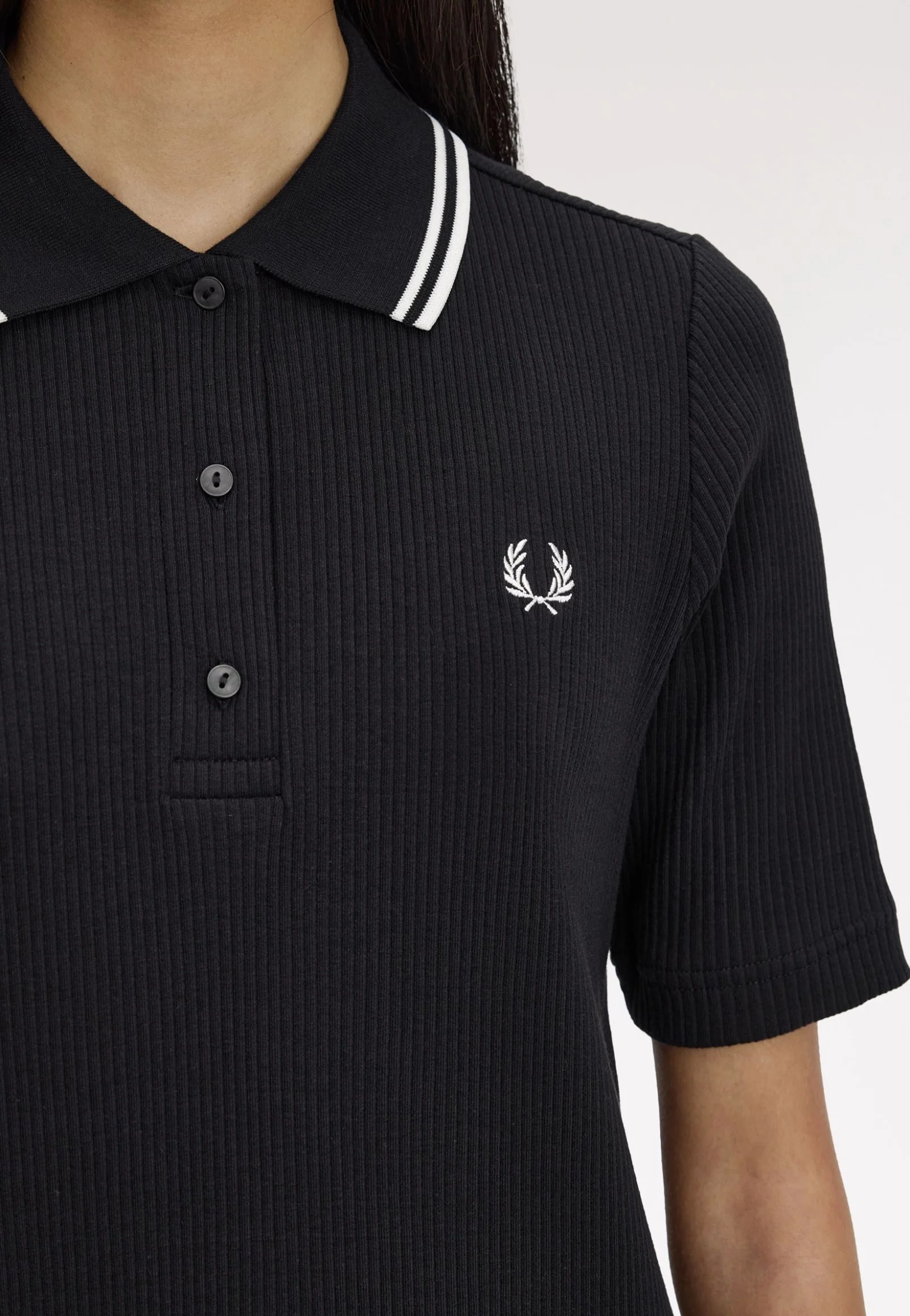 Ribbed Polo Black - Dress - Image 7