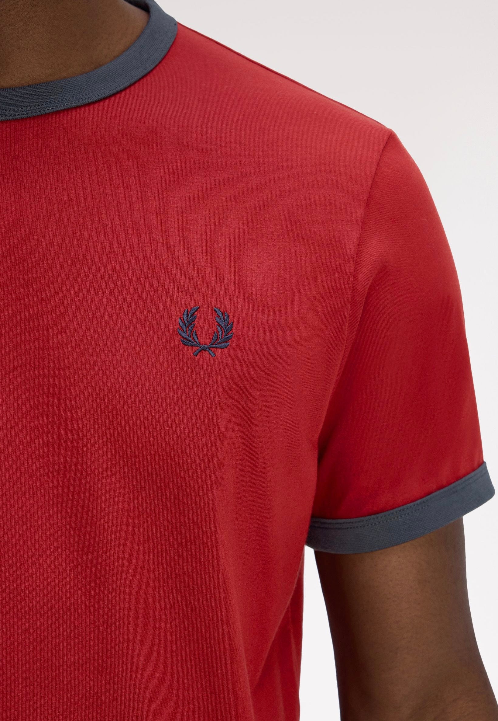 Ringer Burnt Red/Navy - T-Shirt - Image 3