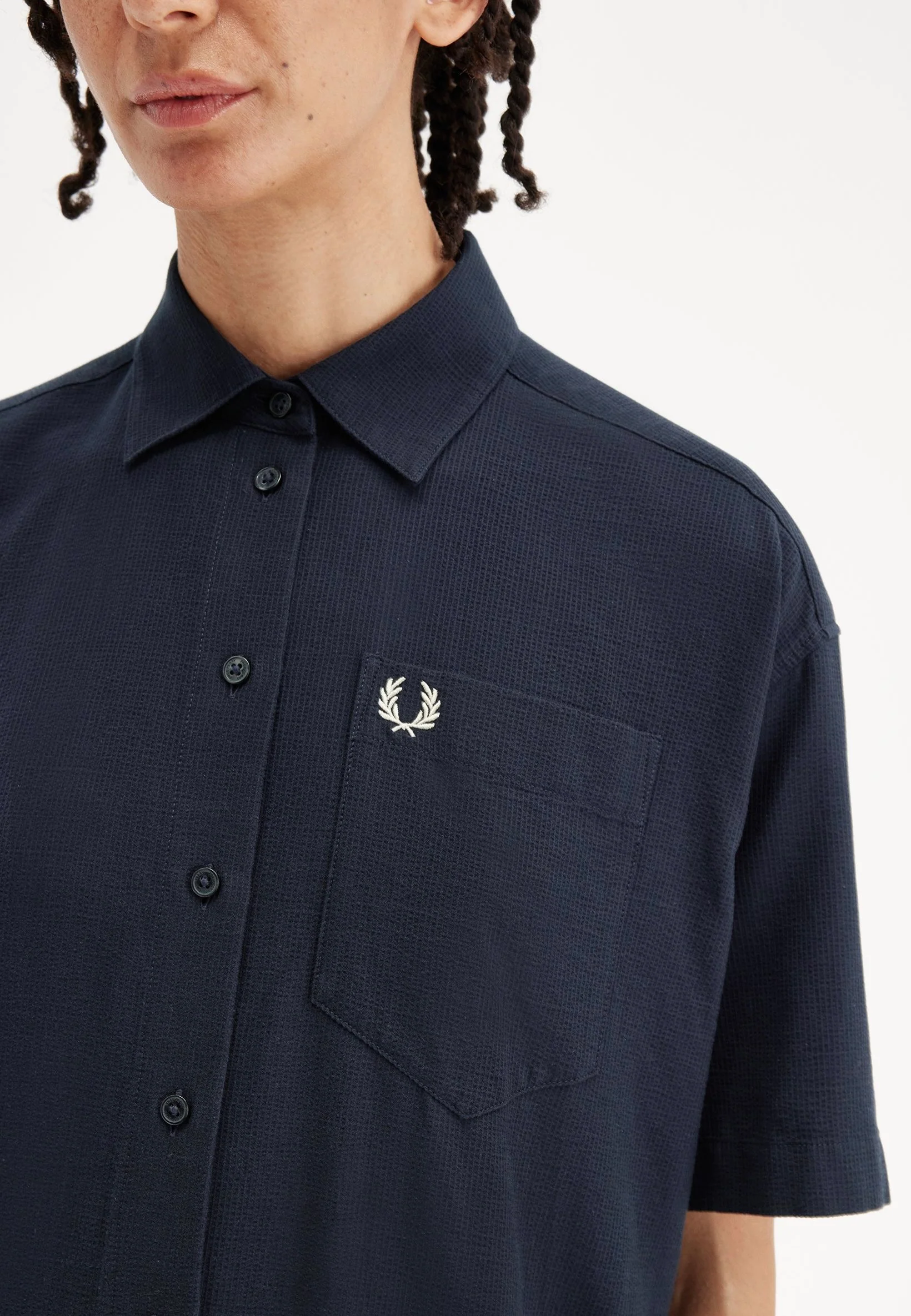 Seersucker Navy - Dress - Image 5