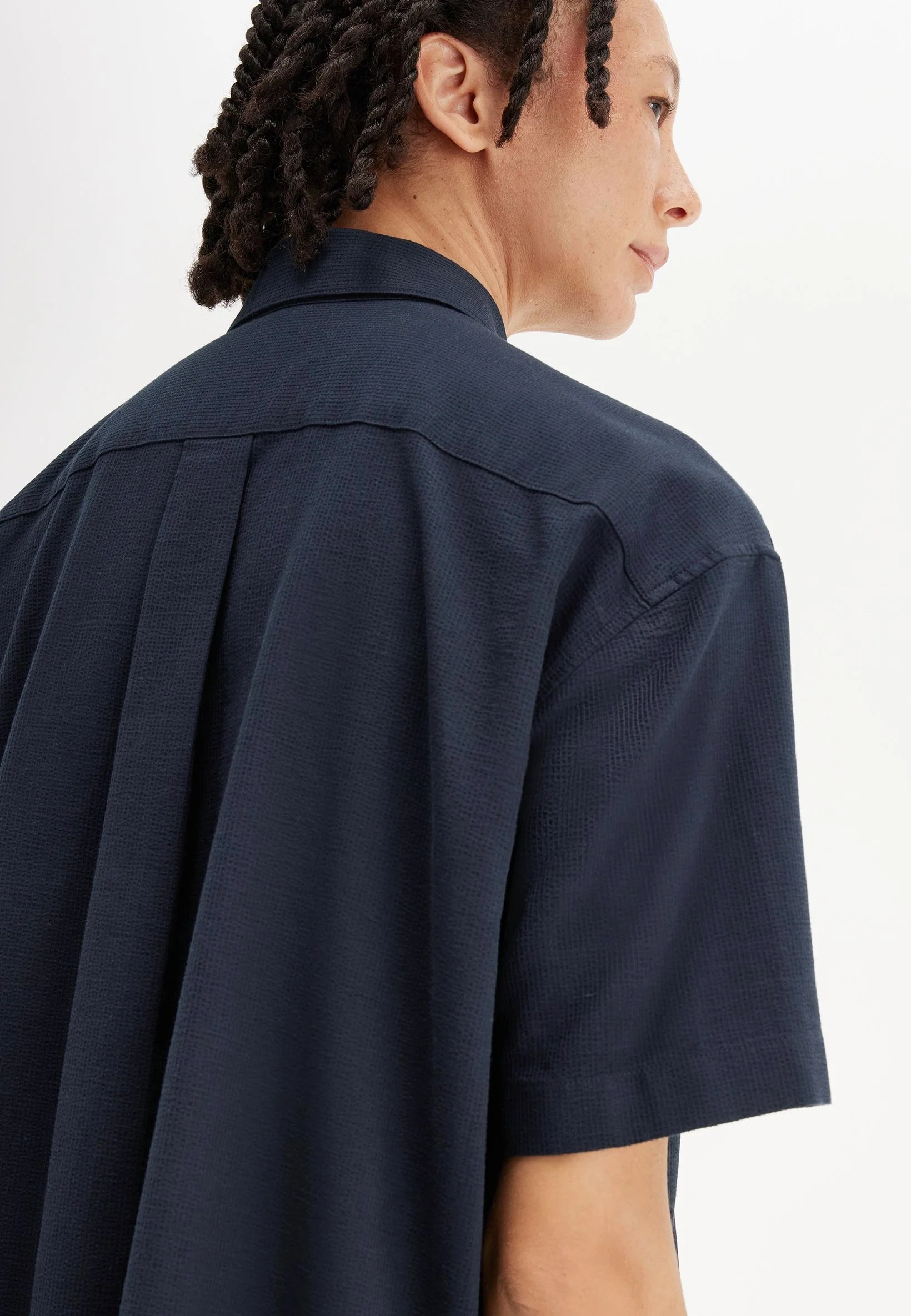 Seersucker Navy - Dress - Image 6