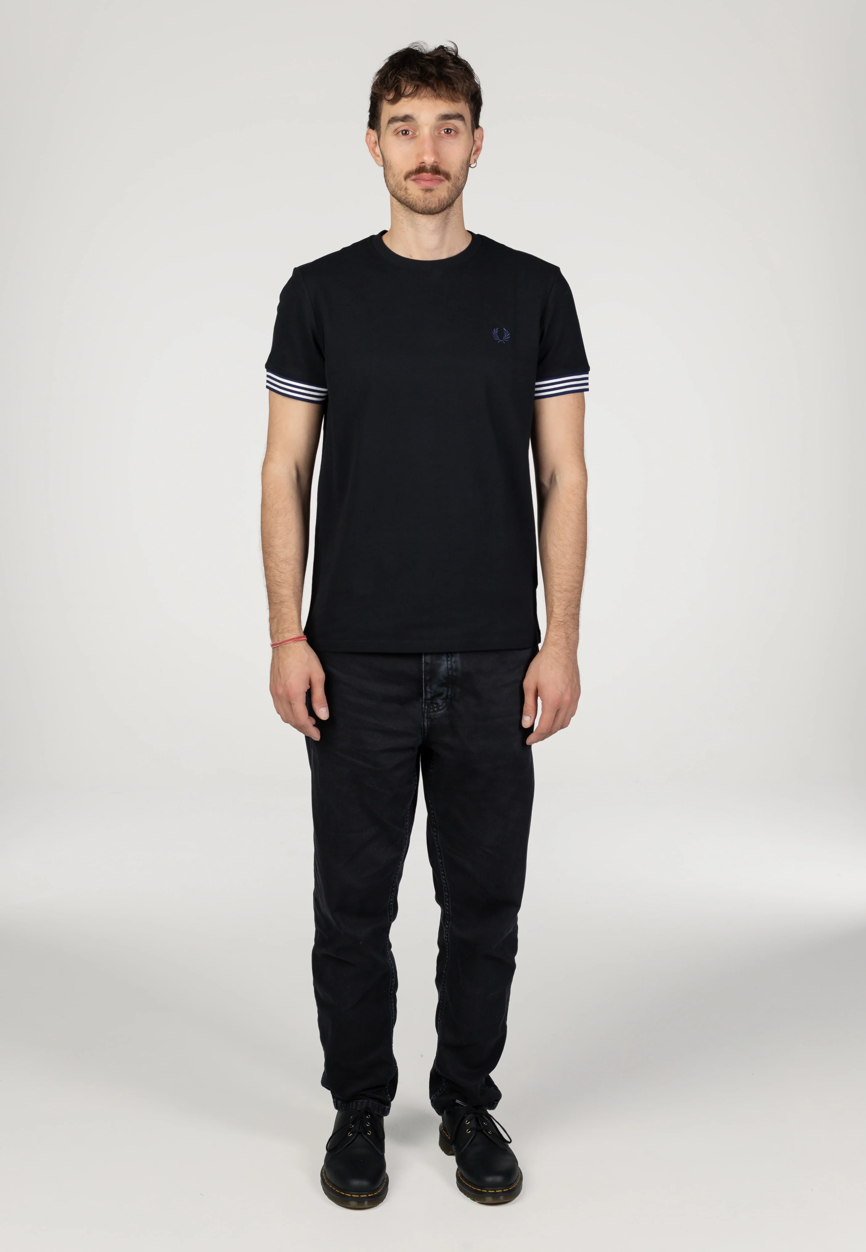 Striped Cuff Black - T-Shirt - Image 6
