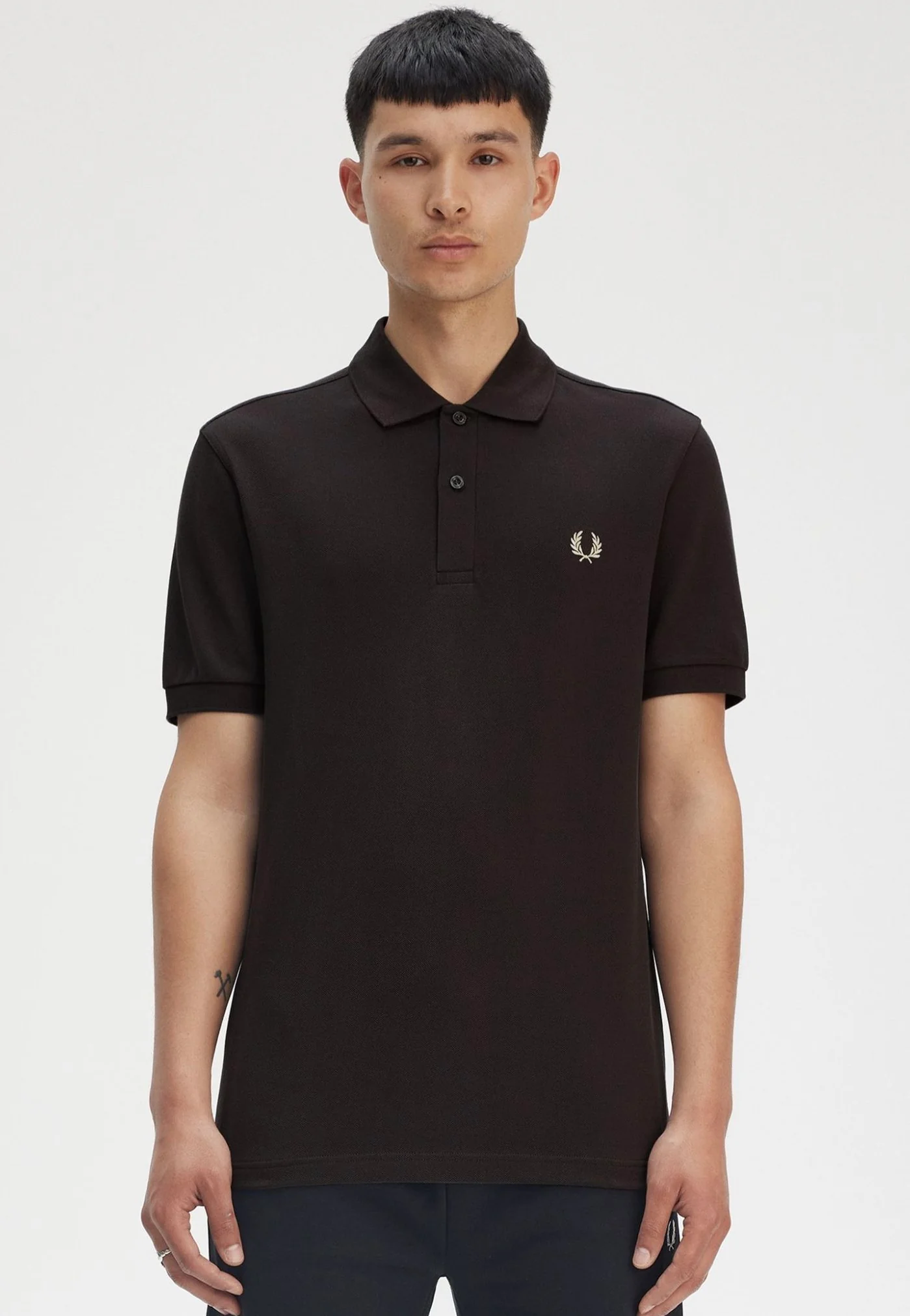 The Fred Perry Anchor Grey/Oatmeal - Polo - Image 2