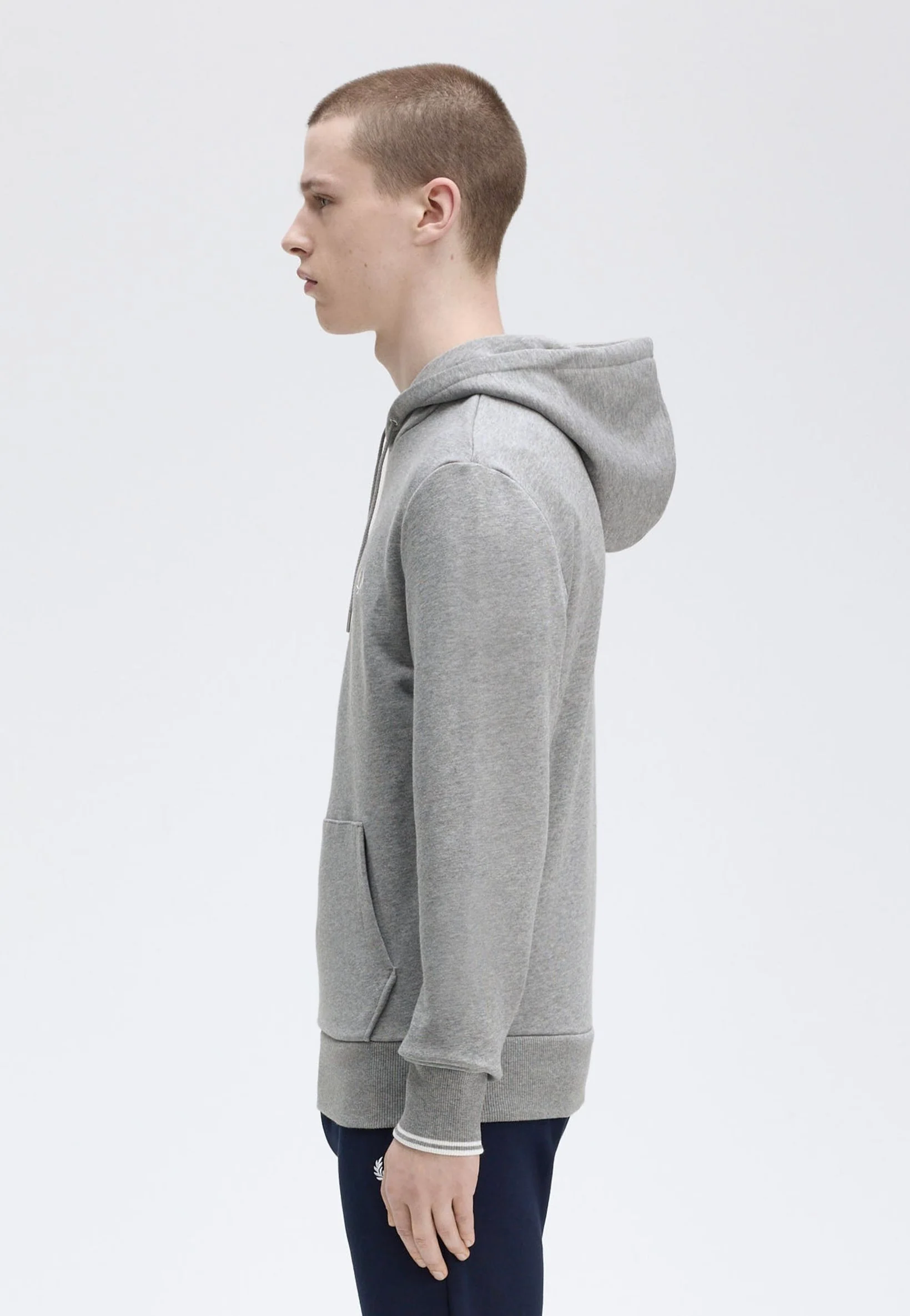 Tipped Hooded Steel Marl - Hoodie - Image 4