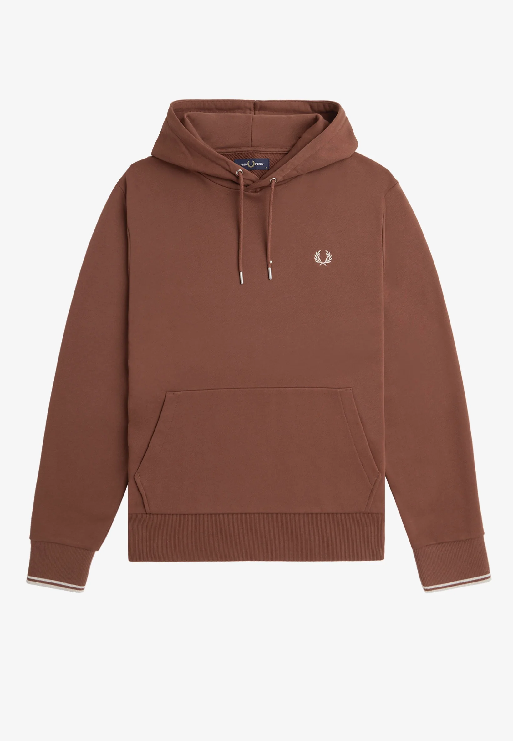 Tipped Hooded Whisky Brown/Porridge Marl - Hoodie - Image 5