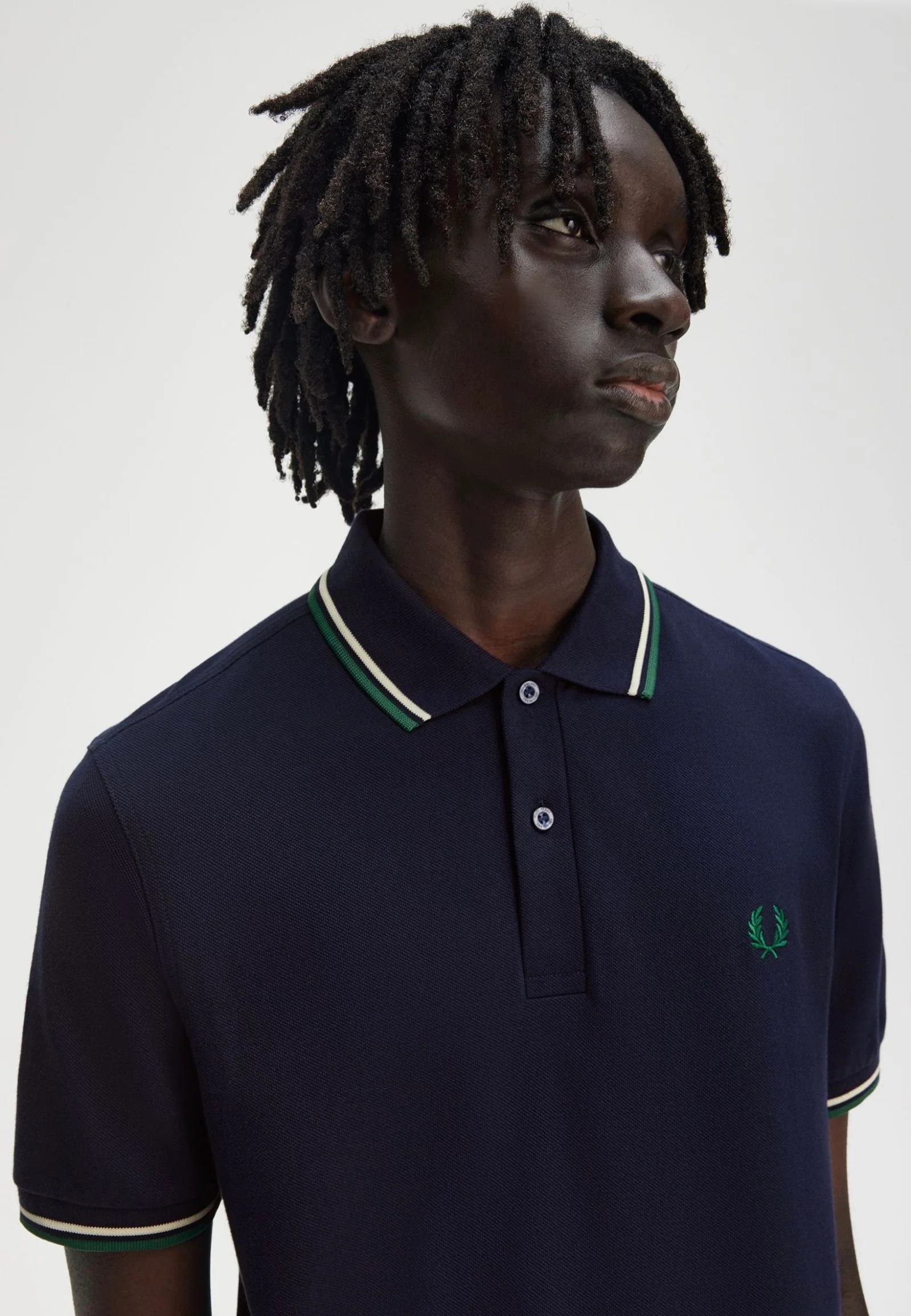 Twin Tipped Dark Carbon/Light Ecru/Label Green - Polo - Image 3