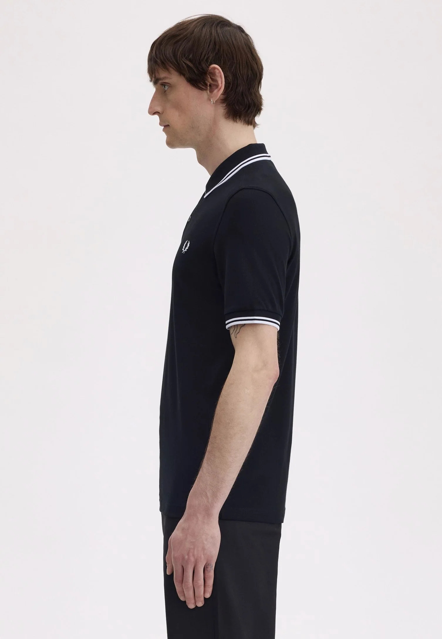 Twin Tipped Fred Perry Black - Polo - Image 6