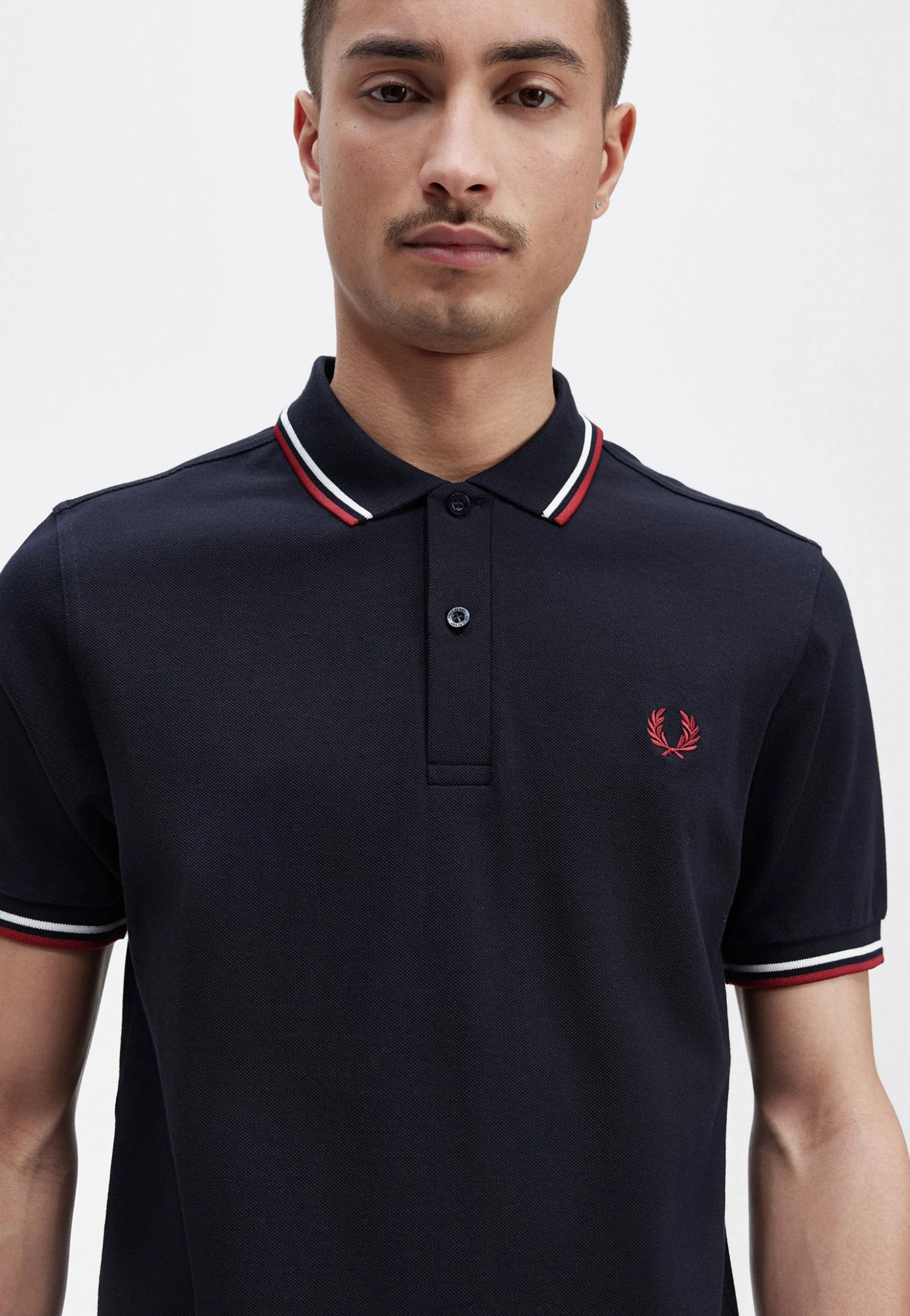 Twin Tipped Navy/Snow White/Burnt Red - Polo - Image 2