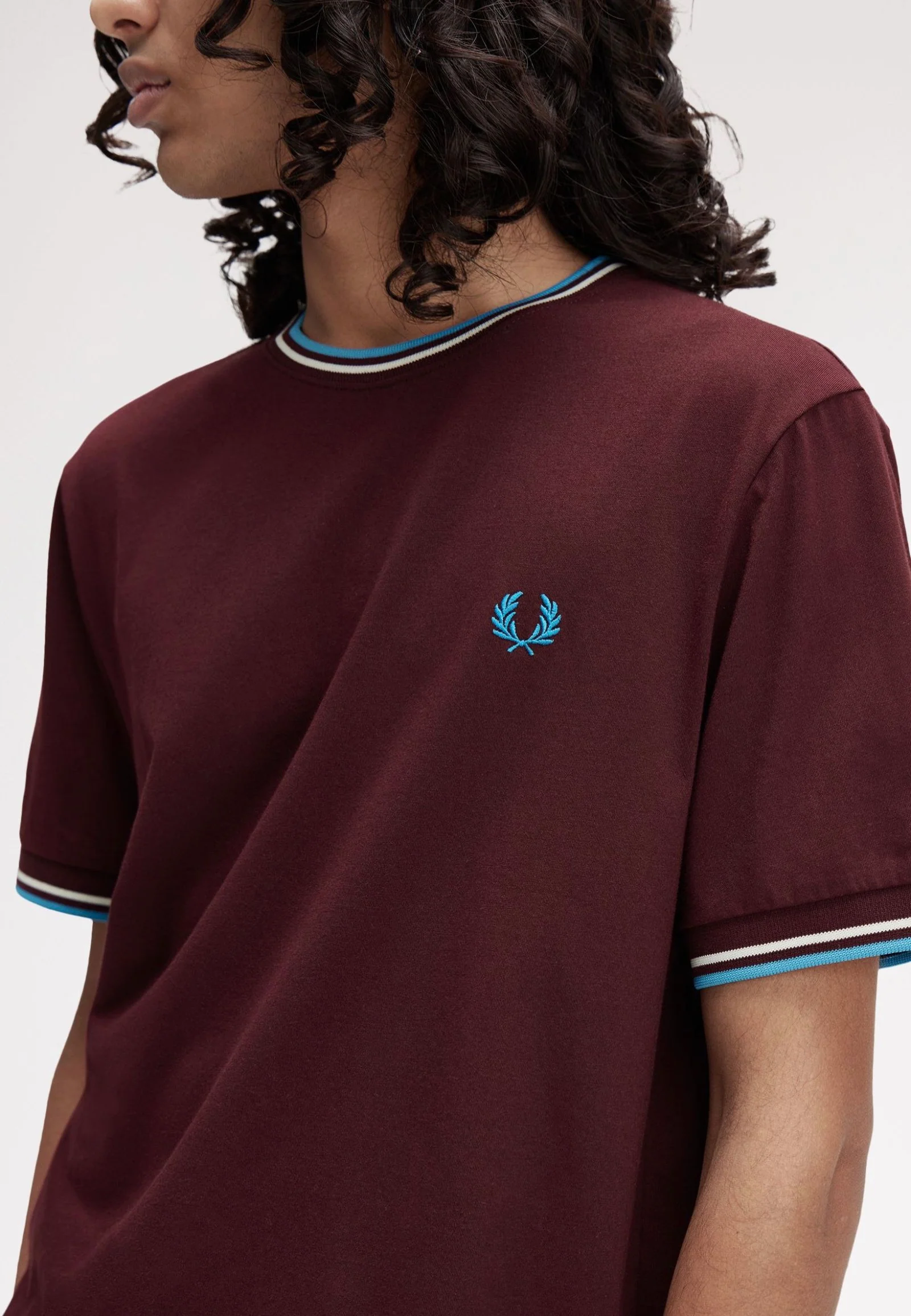 Twin Tipped Oxblood/Ecru/Court Blue - T-Shirt - Image 3