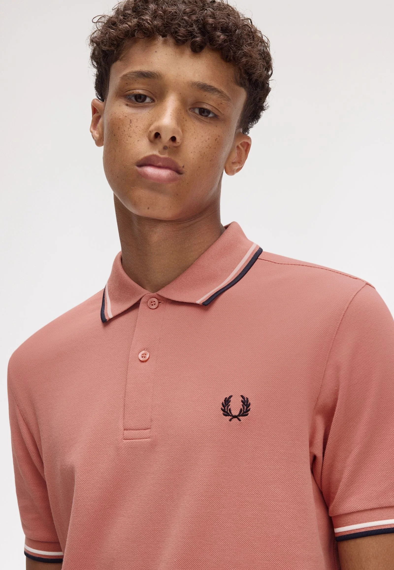 Twin Tipped Puttypink/Ecru/Navy - Polo - Image 2