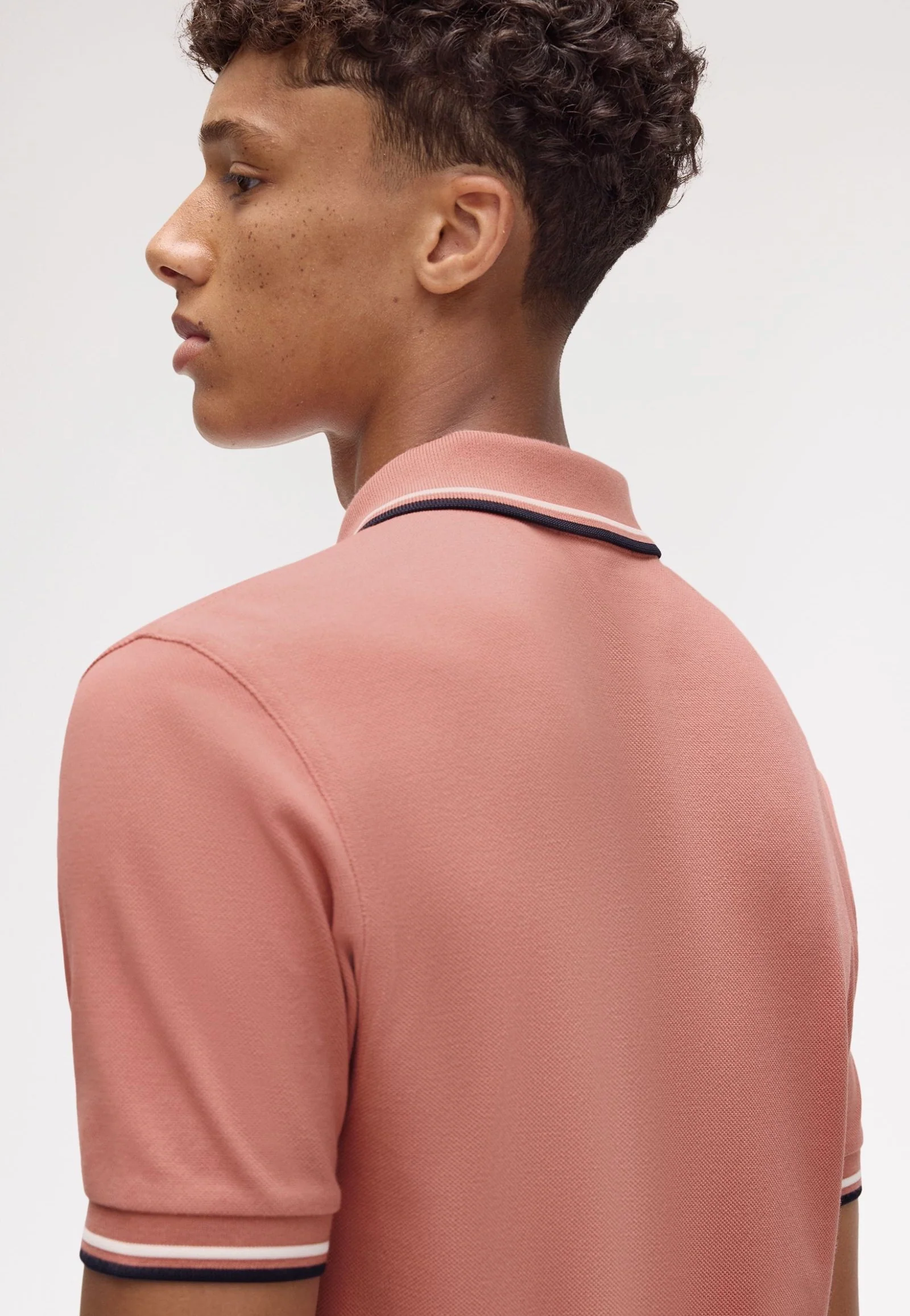 Twin Tipped Puttypink/Ecru/Navy - Polo - Image 4