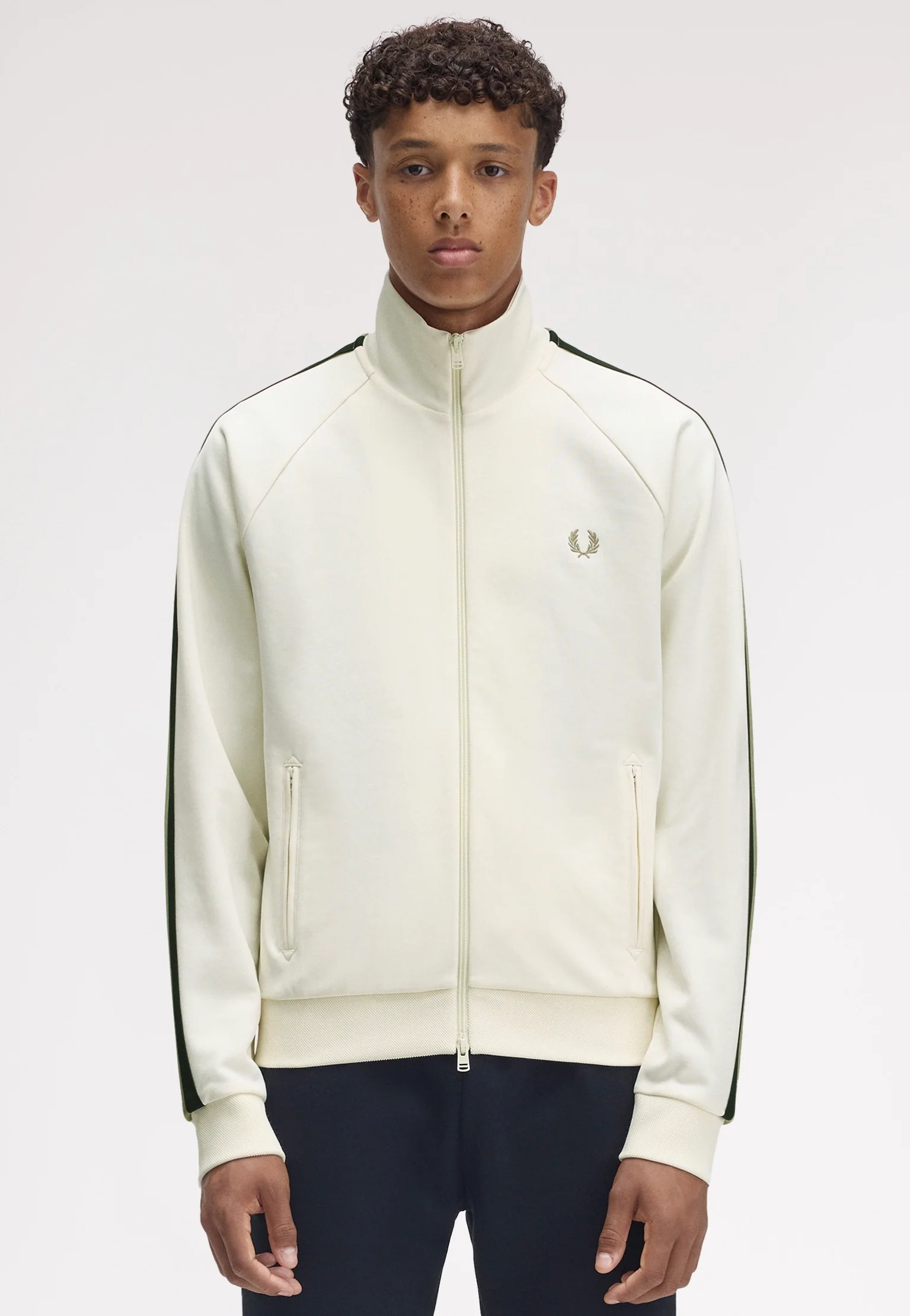 Two Colour Tape Light Ecru - Track Jacket - Image 5