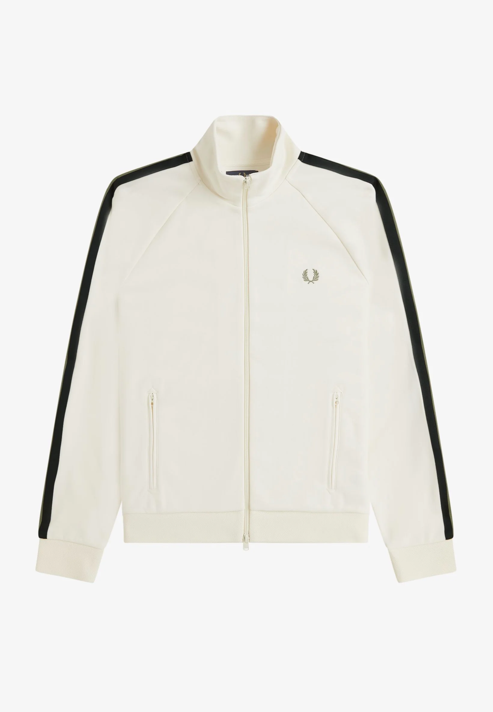Two Colour Tape Light Ecru - Track Jacket - Image 8