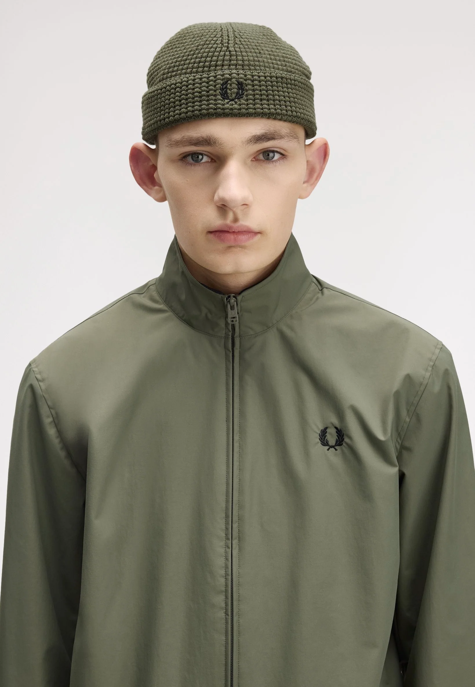 Waffle Laurel Wreath Green - Beanie - Image 4