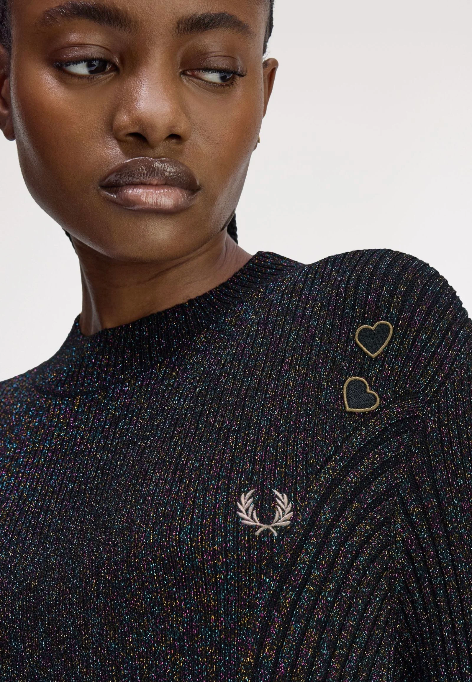 Fred Perry x Amy Winehouse - Metallic Ribbed Black - Dress - Image 7