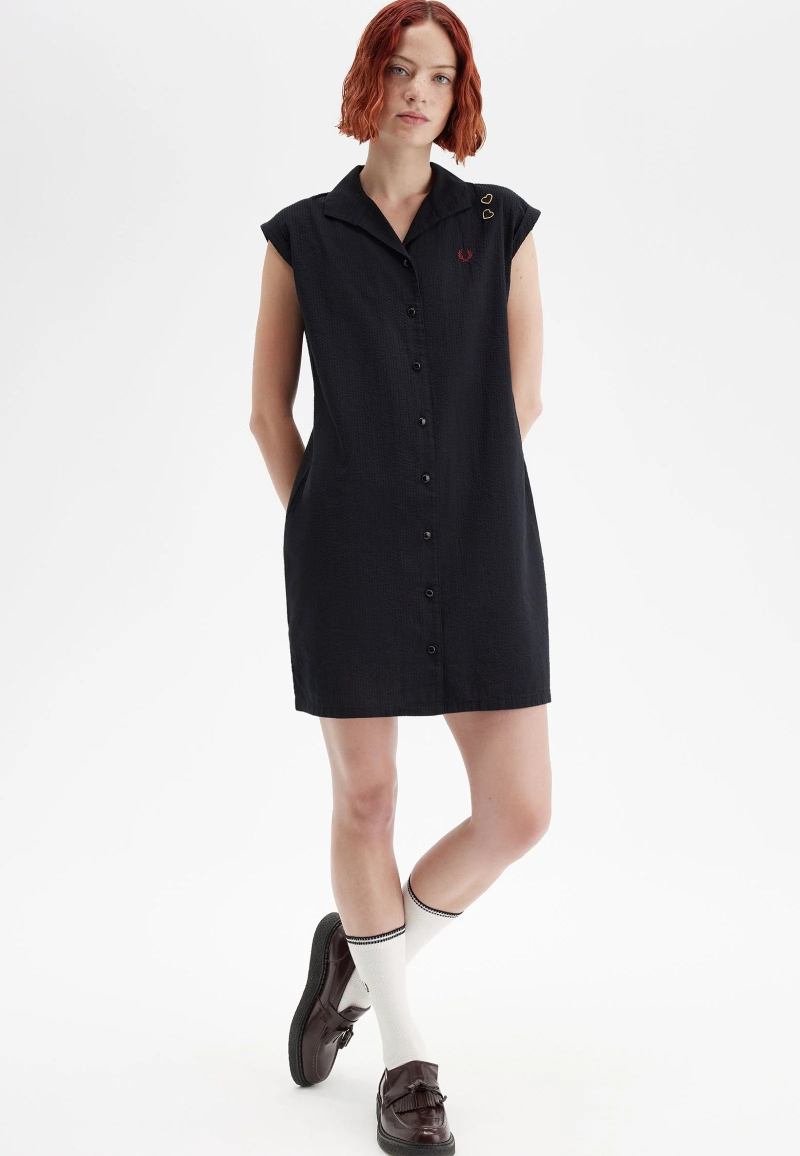 Fred Perry x Amy Winehouse - Open Collar Black - Dress - Image 7