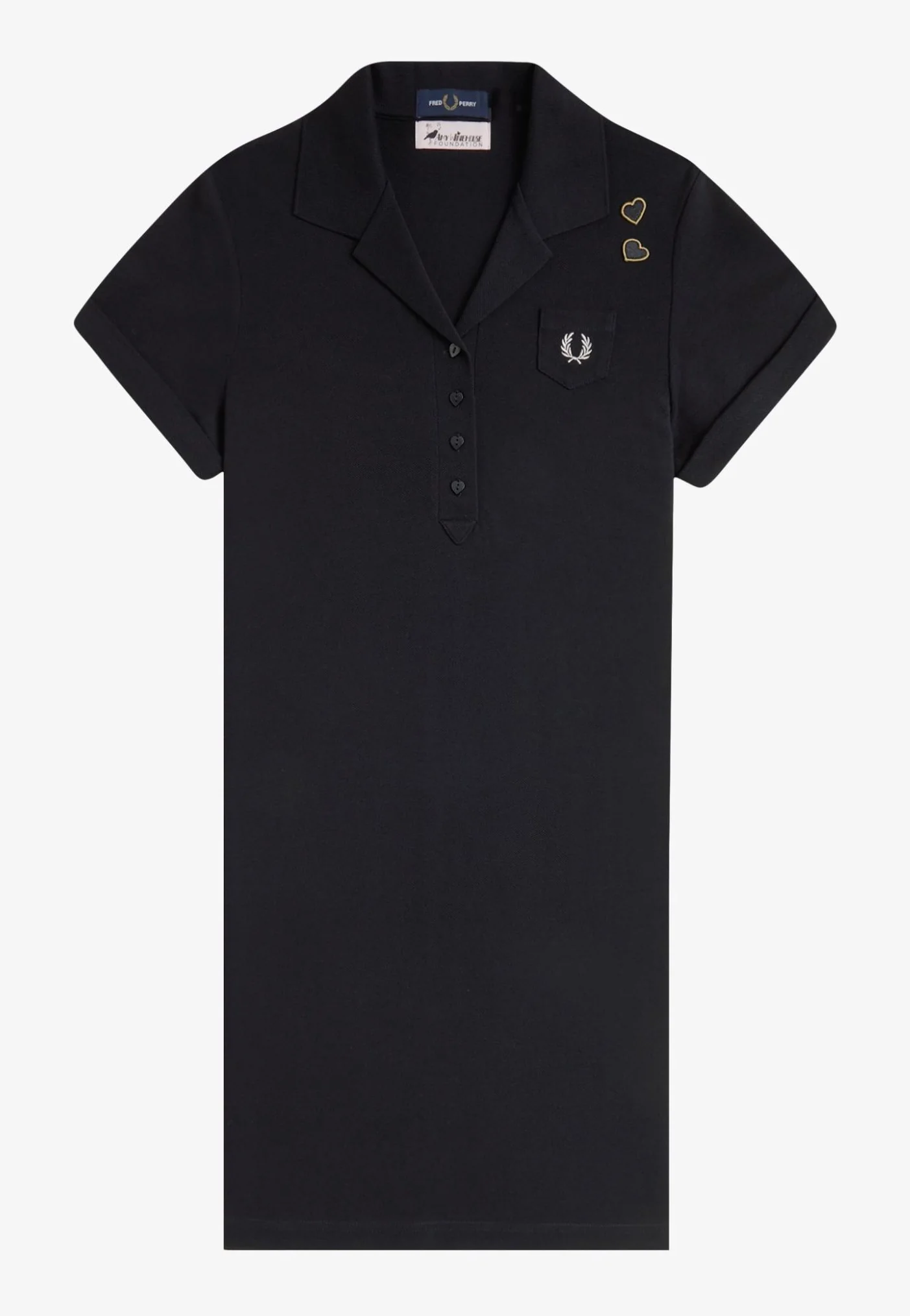 Fred Perry x Amy Winehouse - Pocket Detail Pique Black - Dress - Image 5