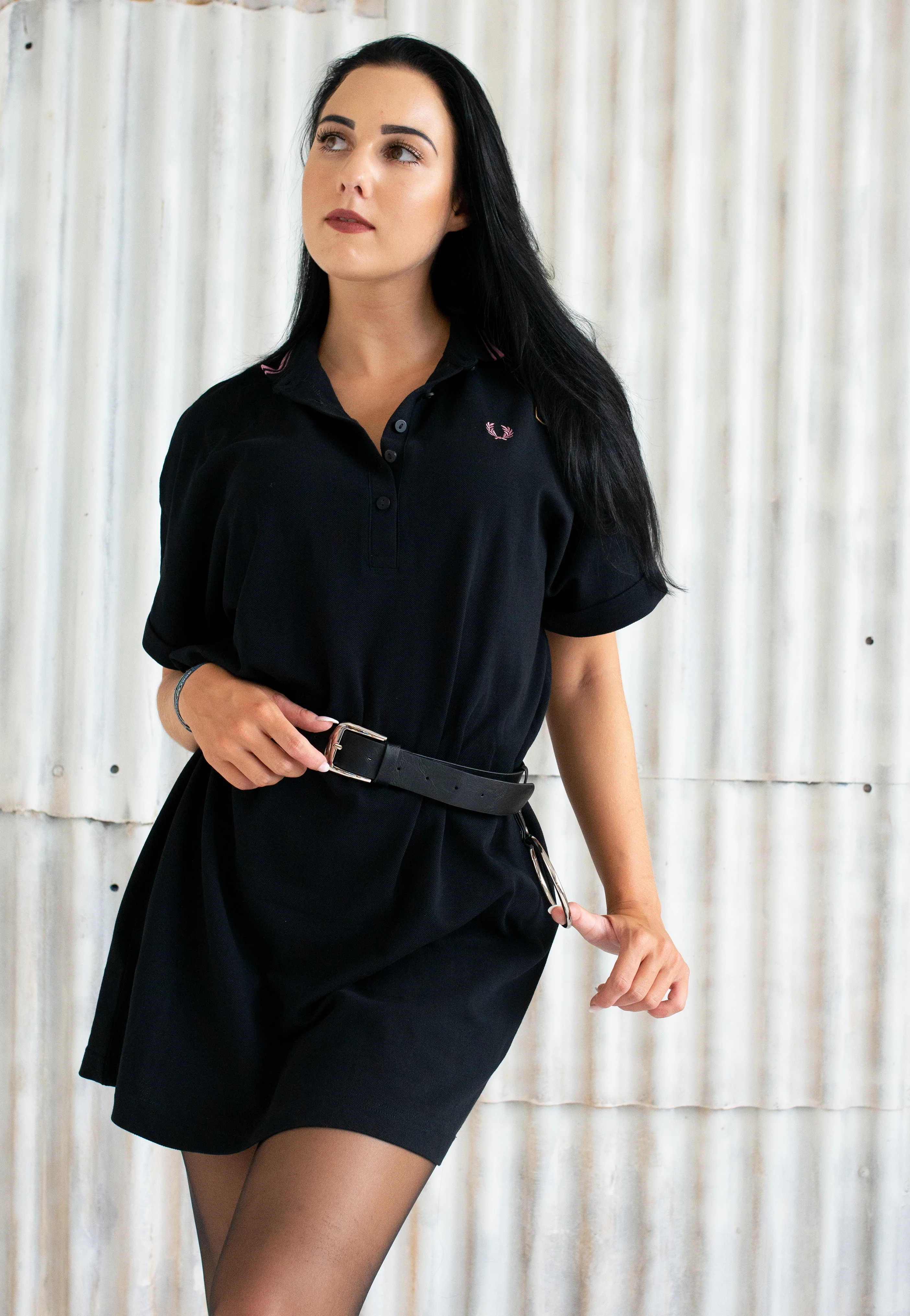 Fred Perry x Amy Winehouse - Tipped Pique Black - Dress - Image 3