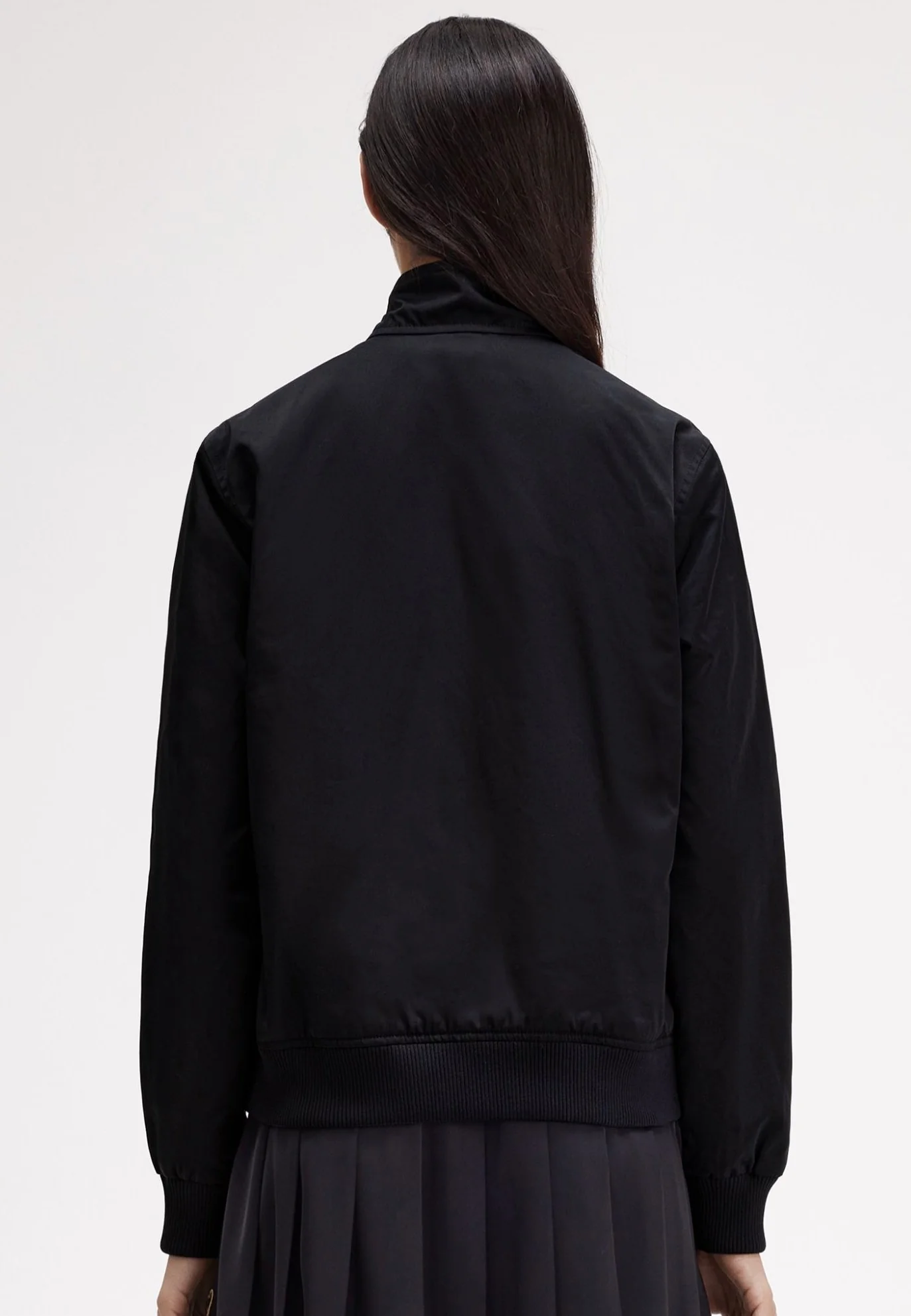 Fred Perry x Amy Winehouse - Zip Through Satin Black - Jacket - Image 3