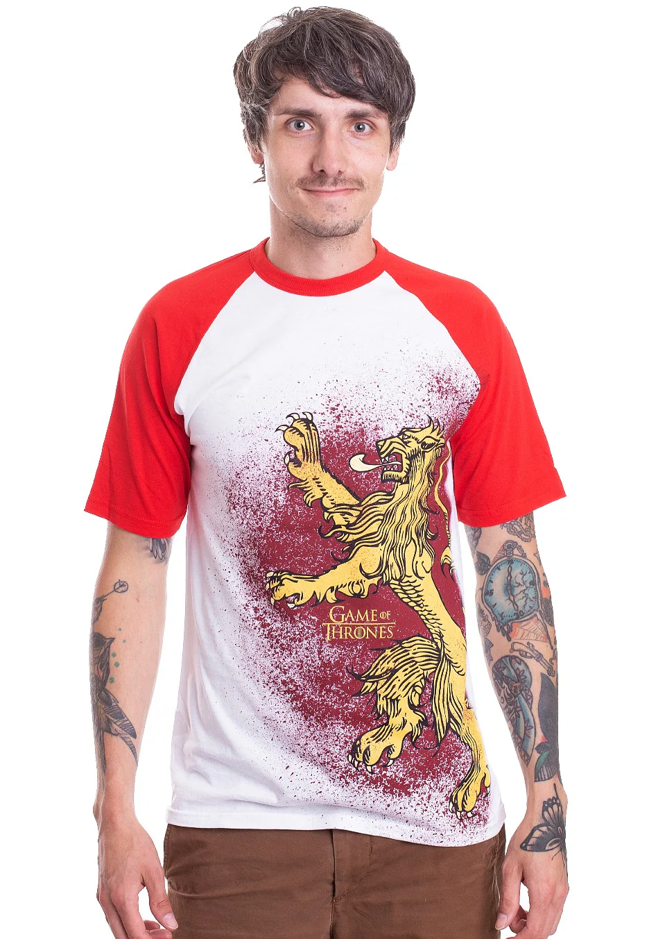 Painted Lannister Raglan White - T-Shirt