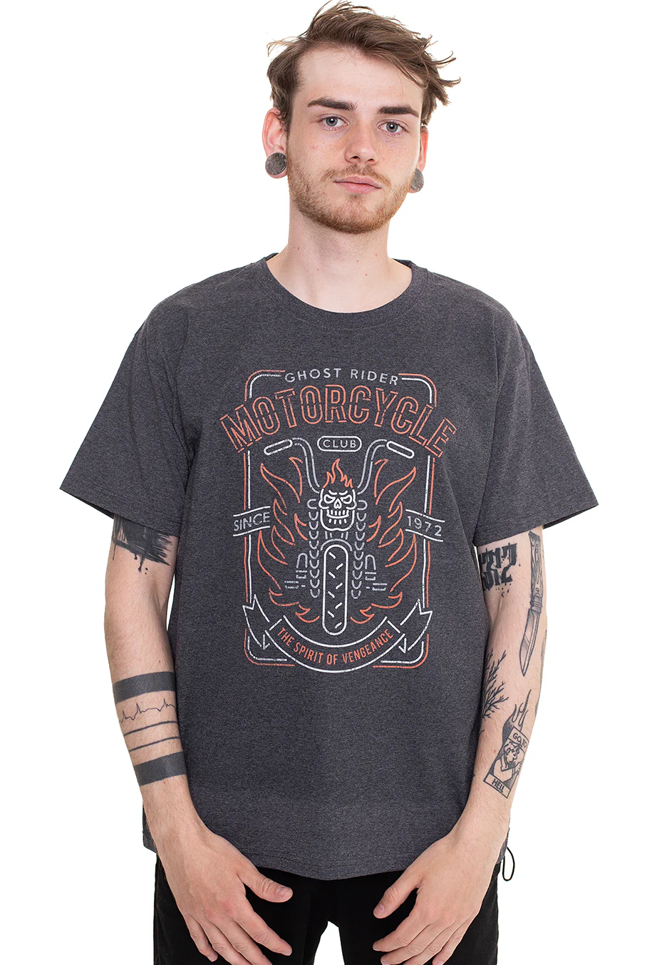 Motorcycle Club Charcoal - T-Shirt - Image 3