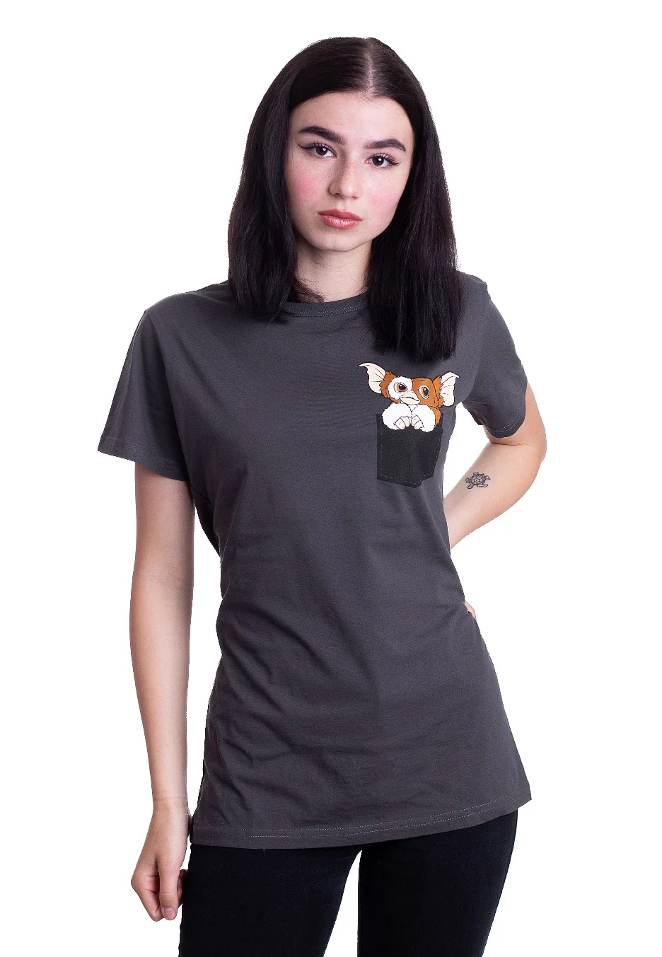 Pocket Gizmo Dark Grey - T-Shirt