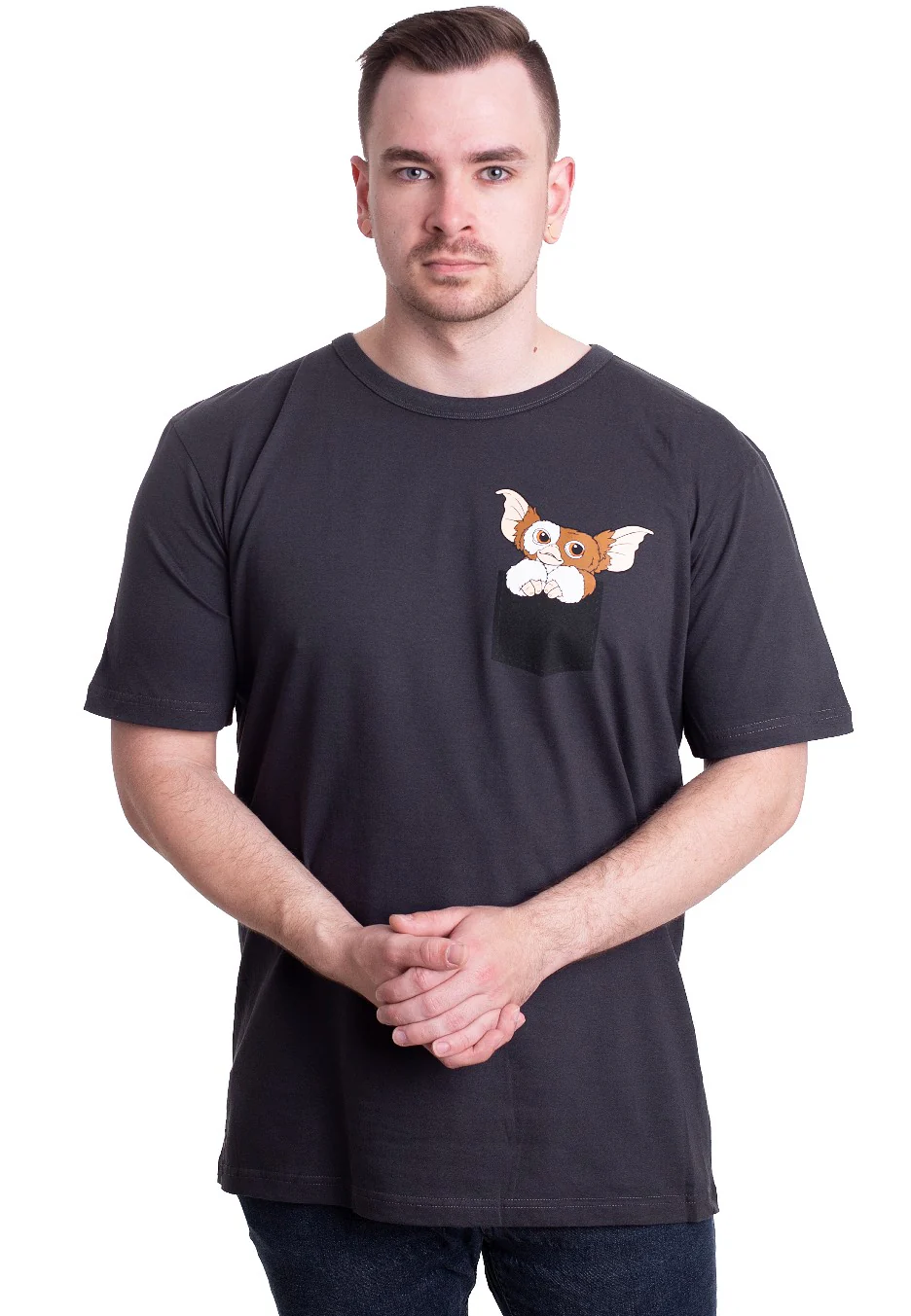Pocket Gizmo Dark Grey - T-Shirt - Image 3