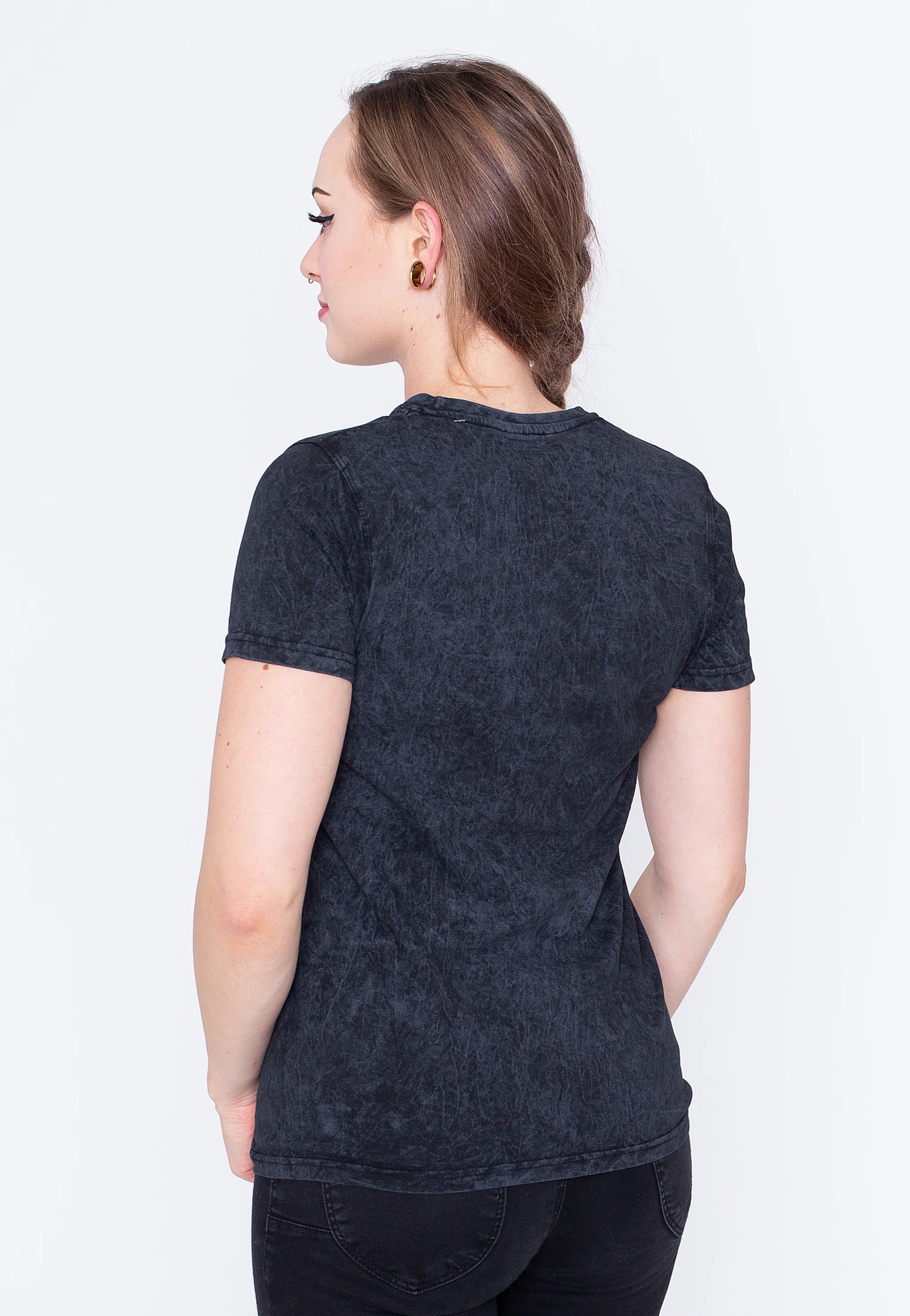 Monochrome Cross Dip Dye - T-Shirt - Image 5