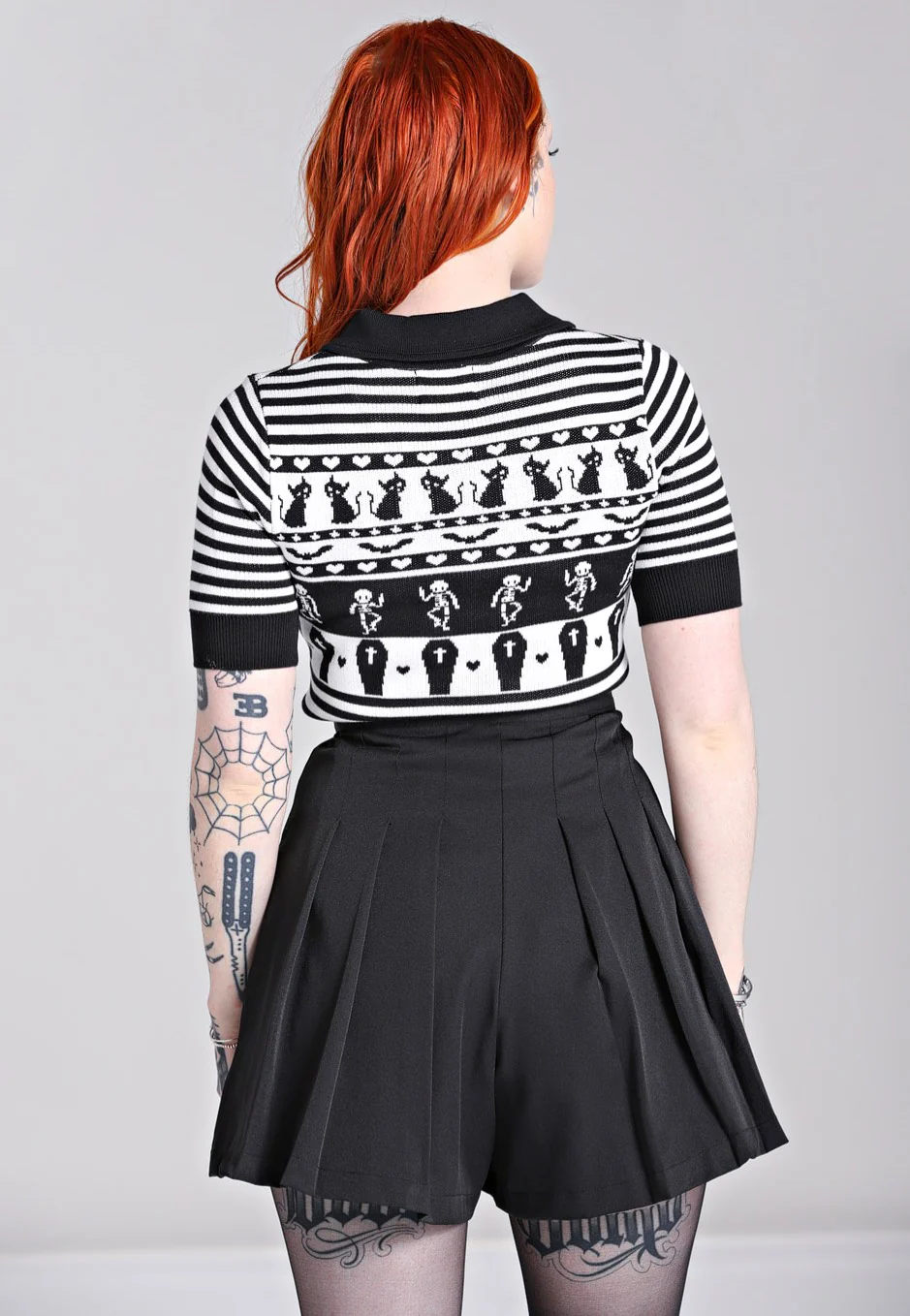 Dance Macabre Black/White - Top - Image 2