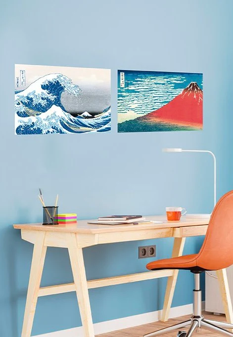 Katushika Hokusai Chibi Set Of 2 - Poster - Image 4