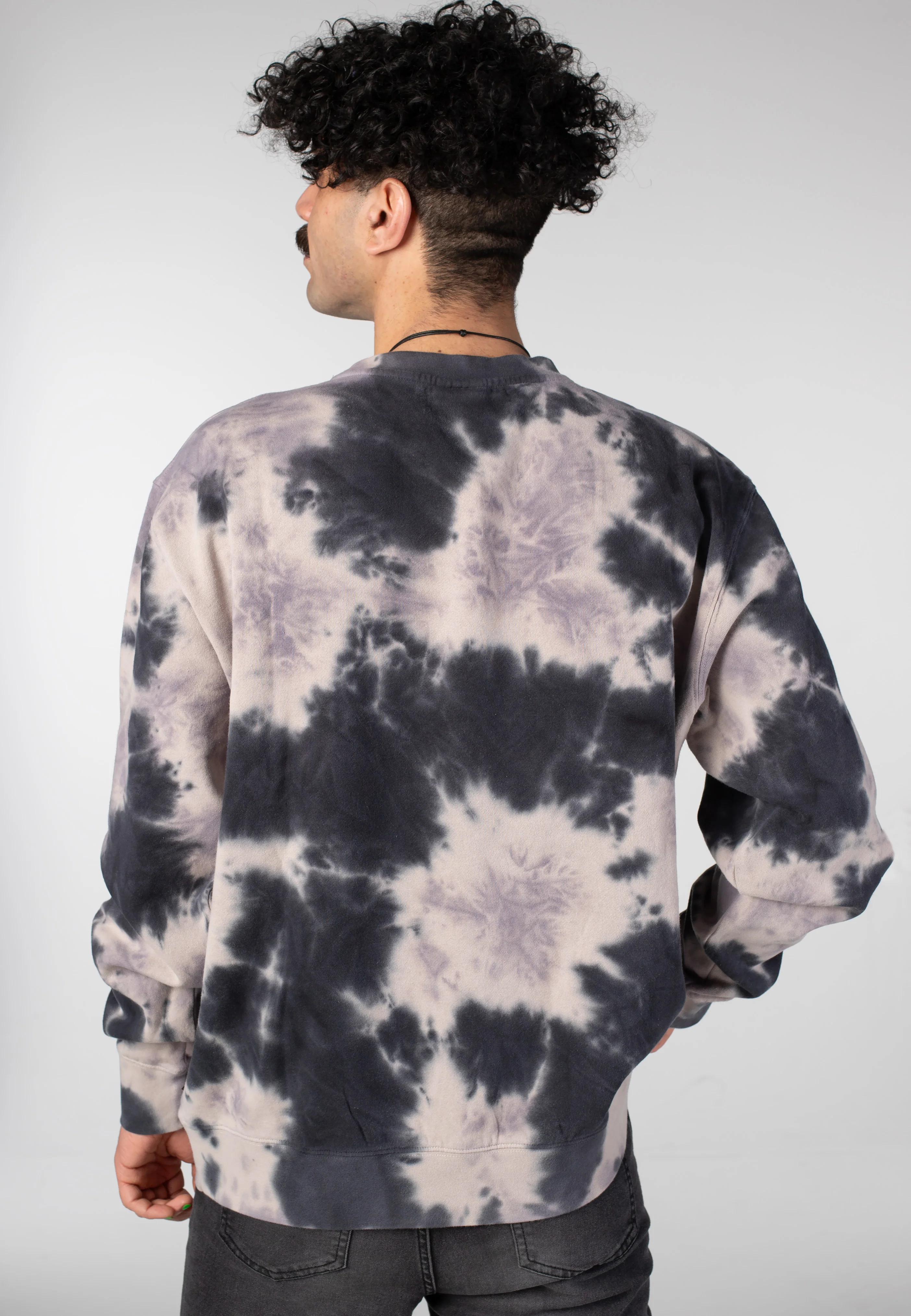 Tie Dye 89 Logo Crewneck Navy - Sweater - Image 2
