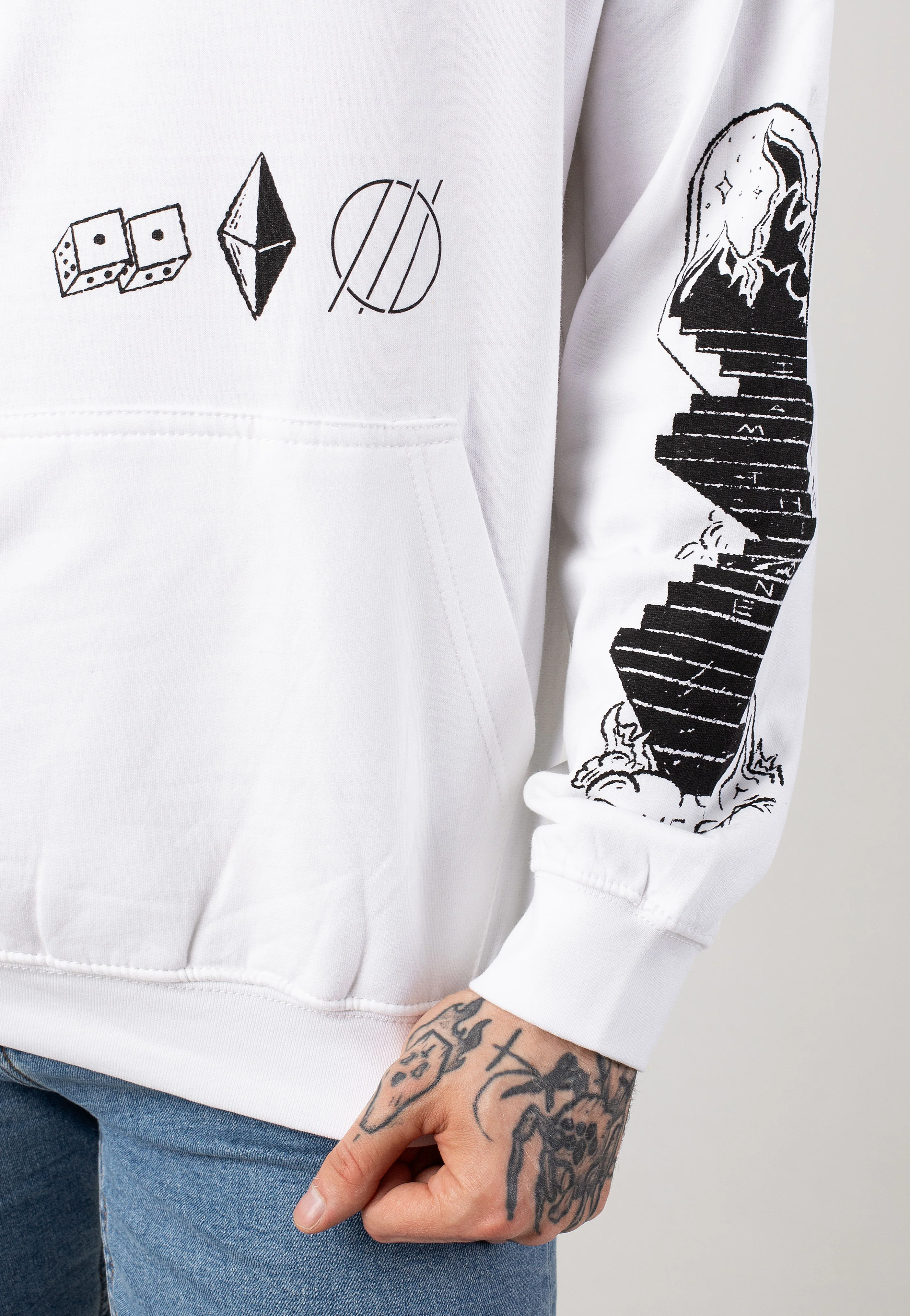 Alpha Omega White - Hoodie - Image 4