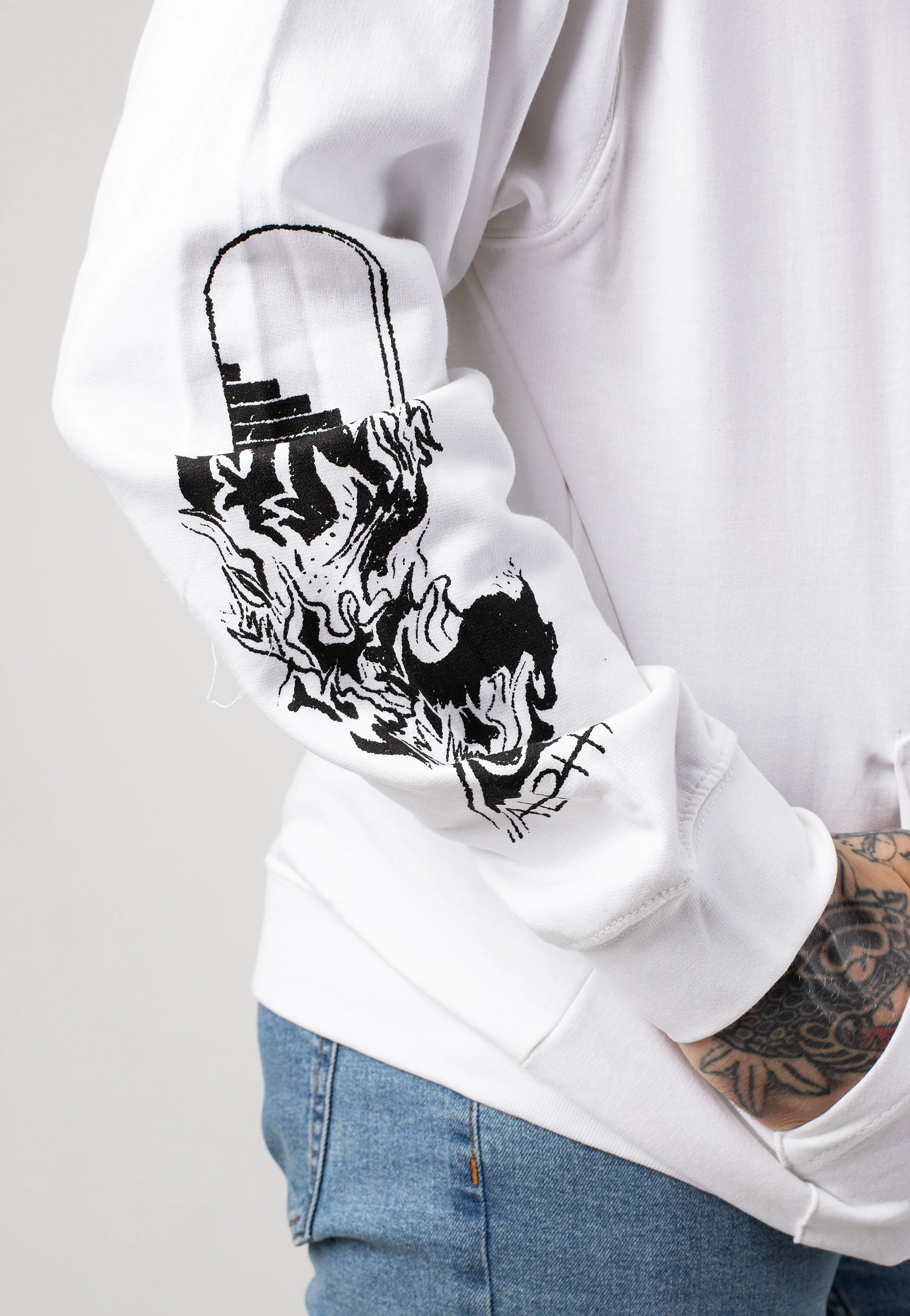 Alpha Omega White - Hoodie - Image 5