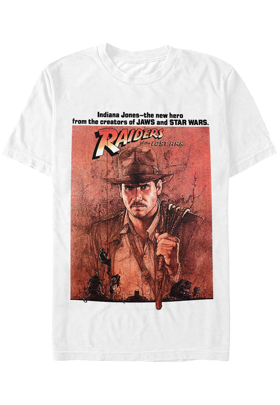 Raiders Of The Lost Ark Poster White - T-Shirt - Image 5
