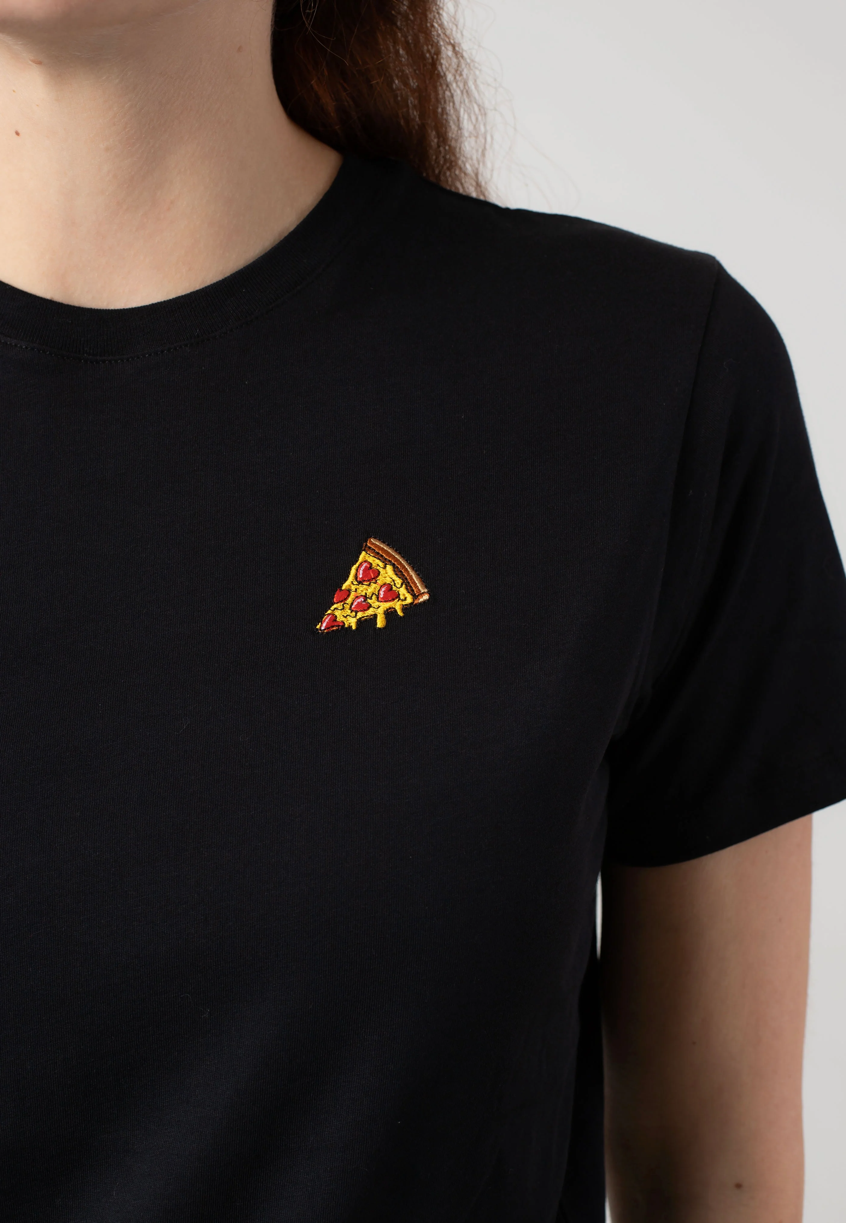 Pizza Love Black - T-Shirt - Image 2