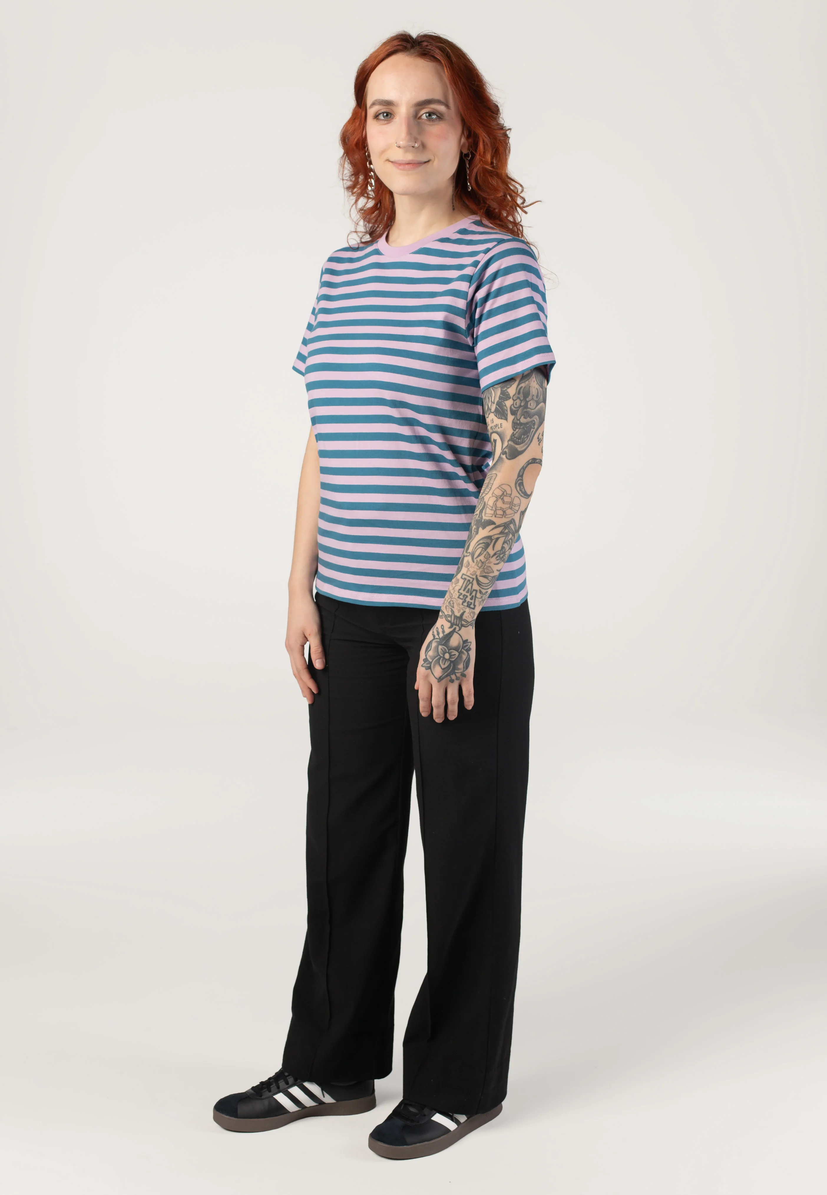 Stripe Basic Light Mauve - T-Shirt - Image 8