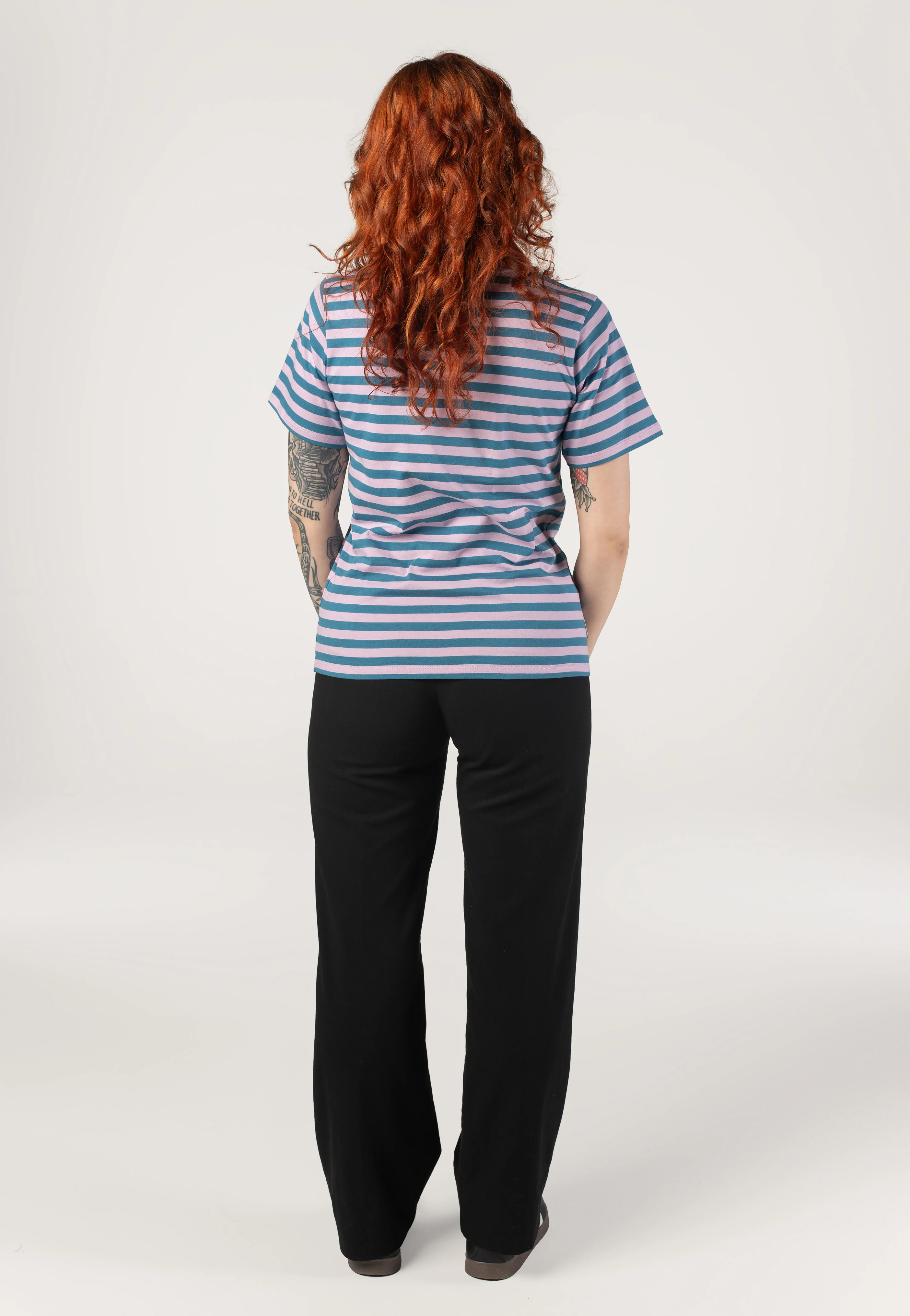 Stripe Basic Light Mauve - T-Shirt - Image 9