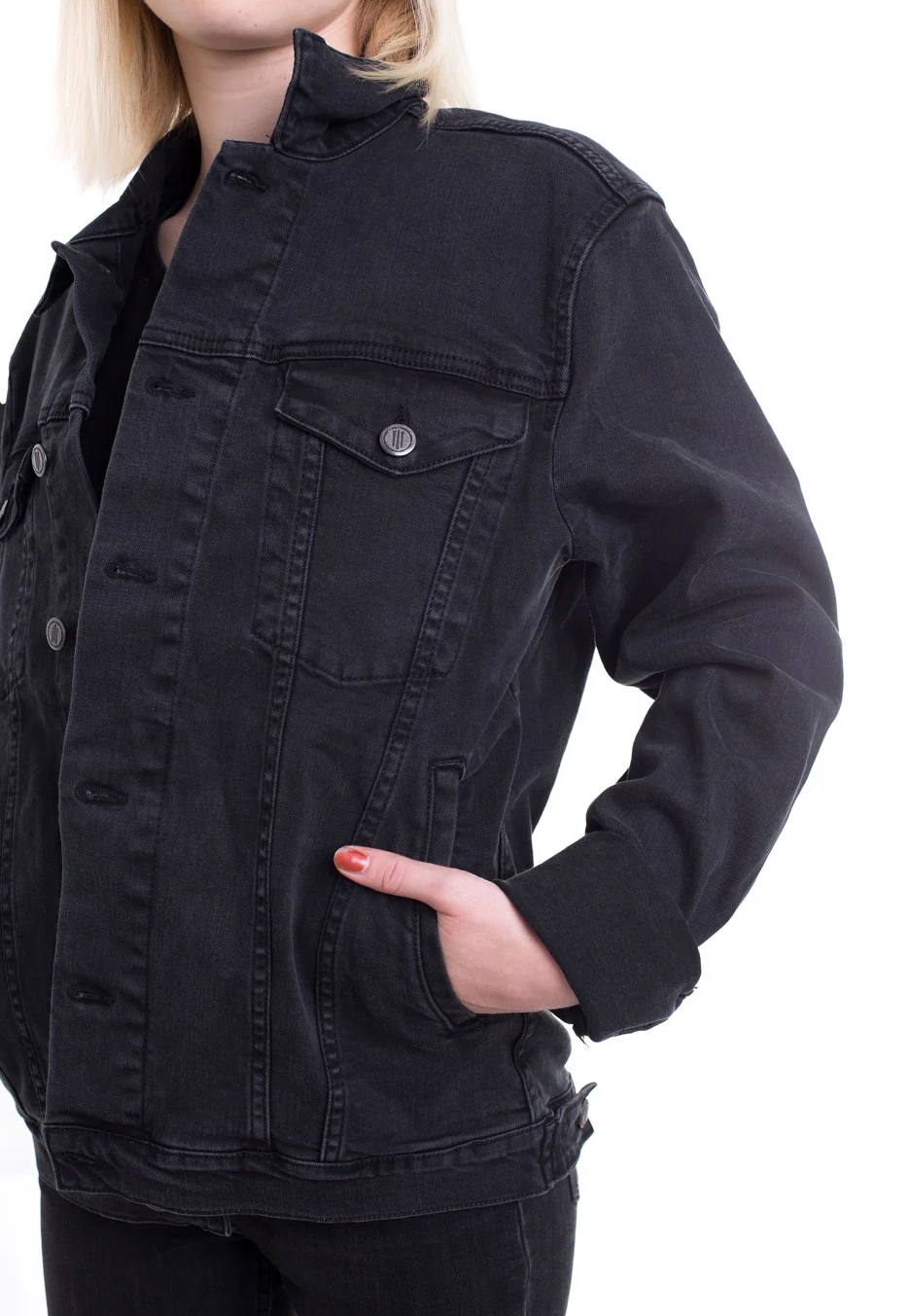 Neil Denim Black - Jeans Jacket - Image 10